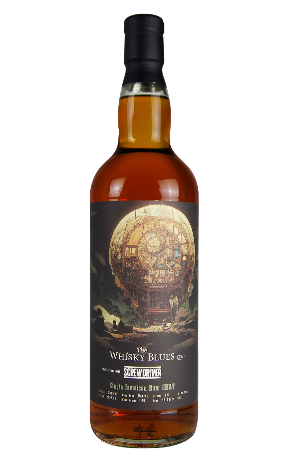 The Whisky Blues No 081 JMWP 18 Years Single Jamaican Rum Screw Driver 威士忌藍調 No 081 JMWP 18年單一牙買加蘭姆酒 酒吧聯名款