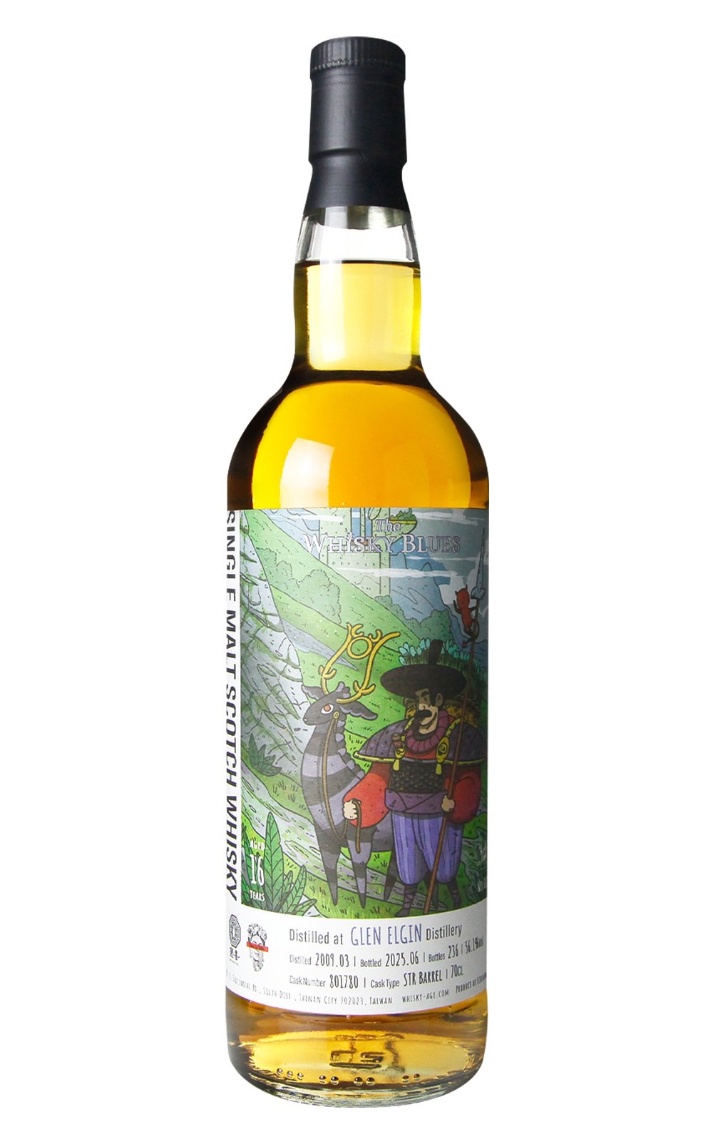 The Whisky Blues No 087 Glen Elgin 2009 16 Years Single Malt Scotch Whisky 威士忌藍調 No 087 格蘭愛琴 2009 16年單一麥芽蘇格蘭威士忌