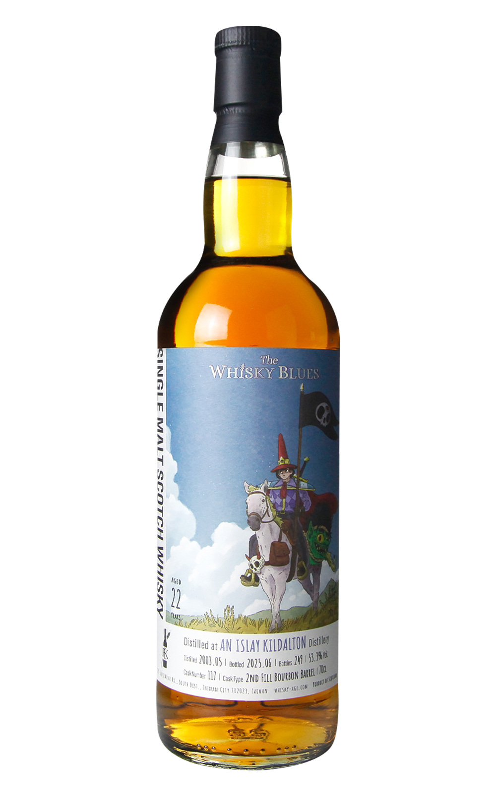 The Whisky Blues No 091 An Islay Kildalton 2003 22 Years Single Malt Scotch Whisky 威士忌藍調 No 091 秘密艾雷 基道爾頓 2003 22年單一麥芽蘇格蘭威士忌
