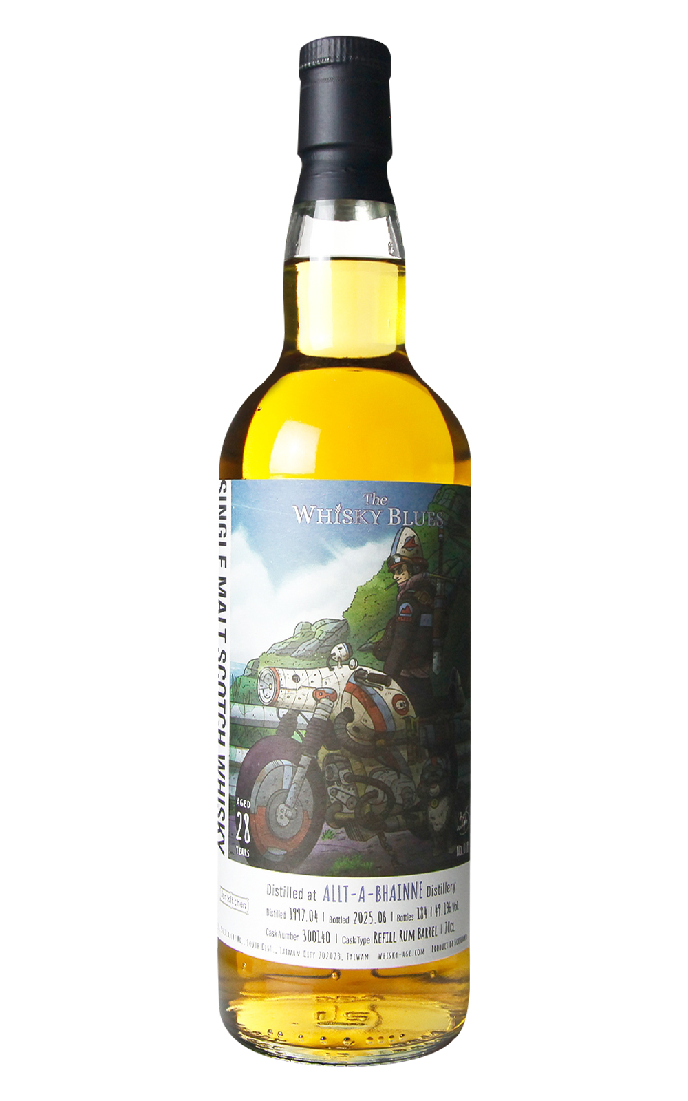 The Whisky Blues No 088 Allt a Bhainne 1997 28 Years Single Malt Scotch Whisky 威士忌藍調 No 088 奧特班尼 1997 28年 單一麥芽蘇格蘭威士忌