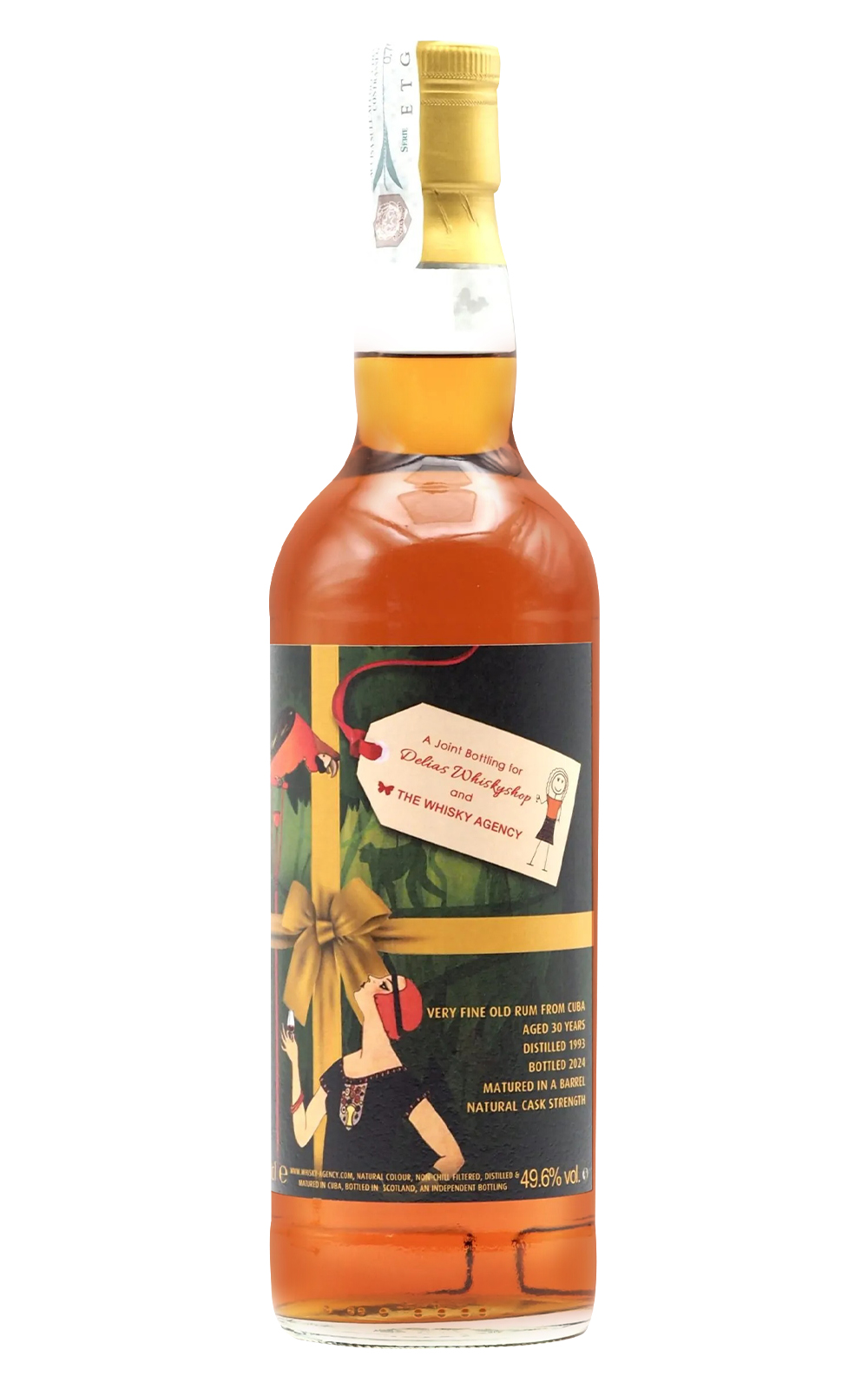 The Whisky Agency 1993 Aged 30 Years Cuban Rum Joint Bottling with Delias Whiskyshop 威士忌機構 1993 30年古巴蘭姆酒
