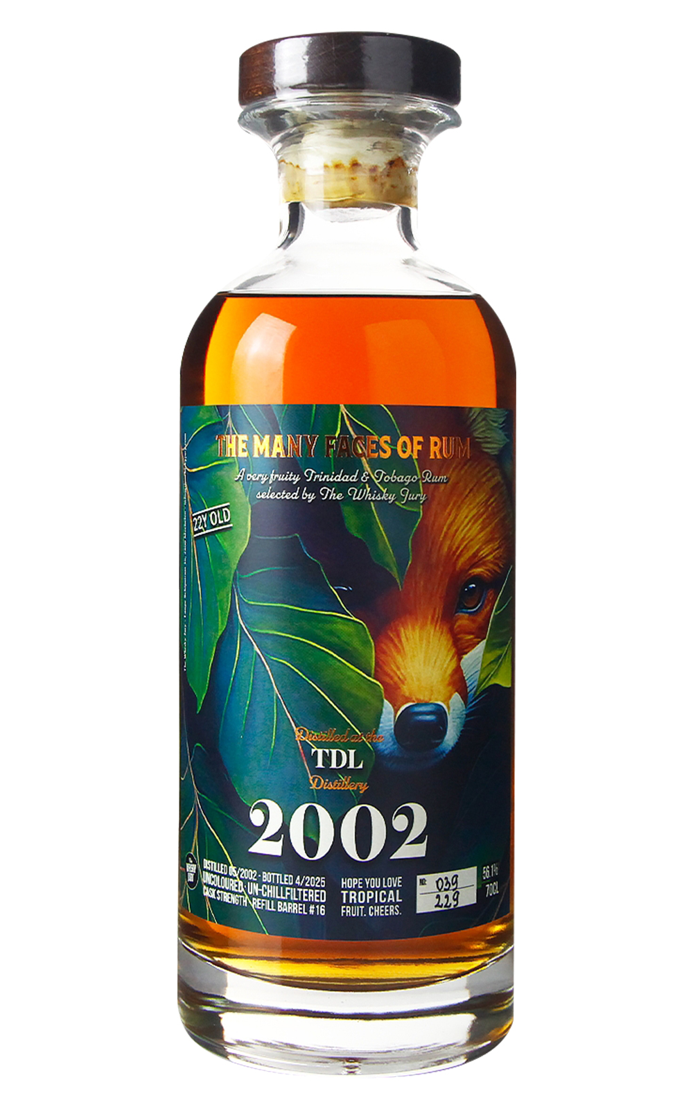 The Whisky Jury The Many Faces of Rum TDL 2002 22 Years Old Rum 威士忌陪審團 多面蘭姆酒系列 TDL 2002 22年 千里達 托巴哥蘭姆酒