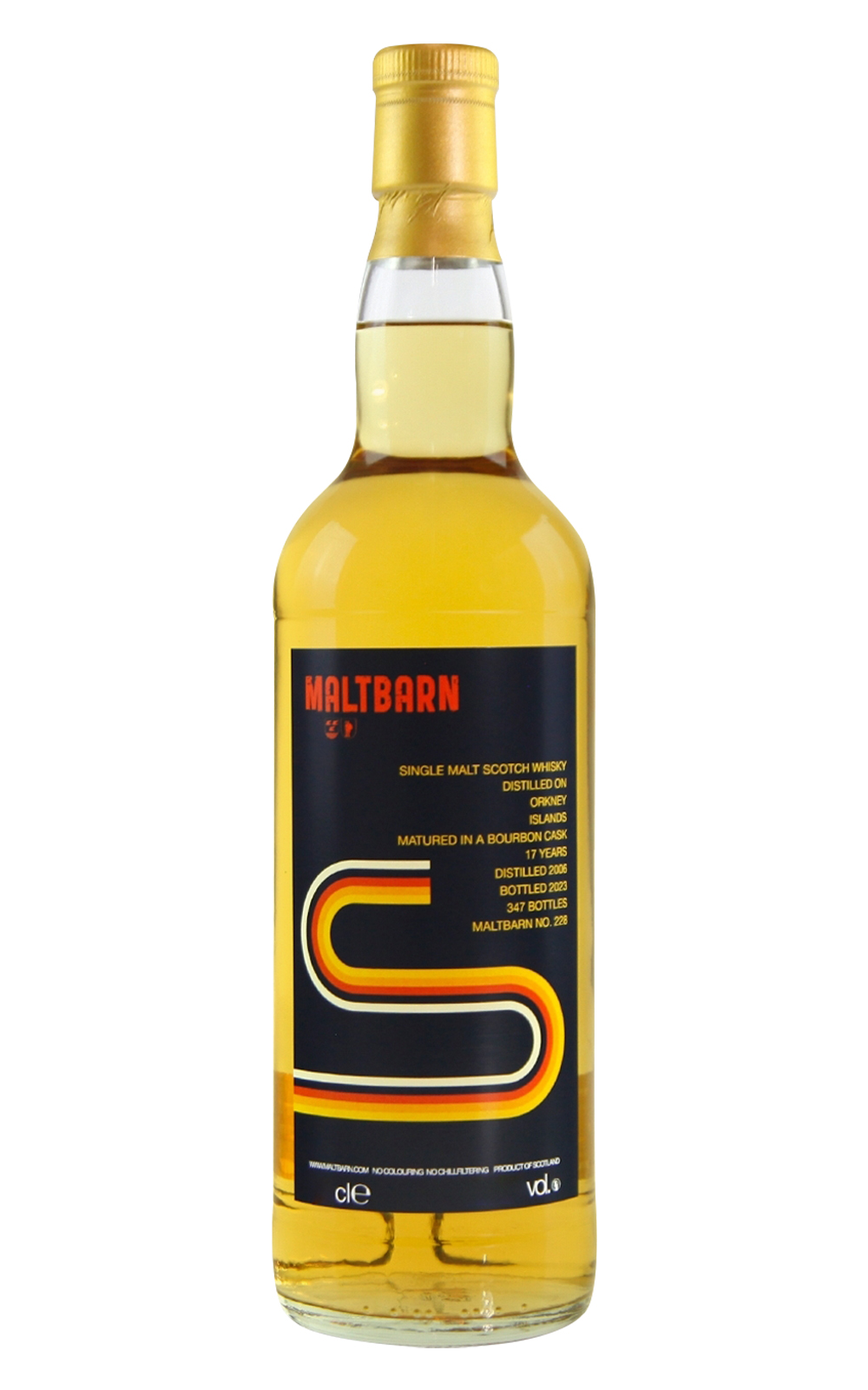 Maltbarn No 228 Orkney 2006 17 Years Single Malt Scotch Whisky 麥芽穀倉 No 228 奧克尼 2006 17年單一麥芽蘇格蘭威士忌