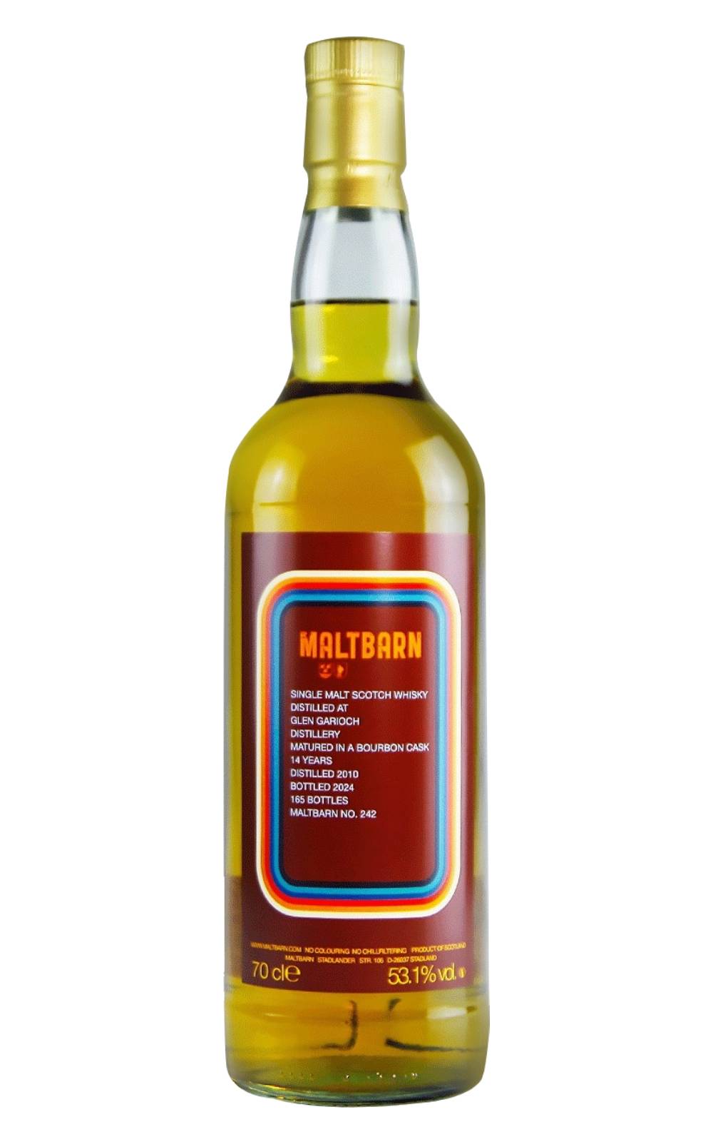 Maltbarn No 242 Glen Garioch 2010 14 Years Single Malt Scotch Whisky 麥芽穀倉 No 242 格蘭蓋瑞 2010 14年單一麥芽蘇格蘭威士忌