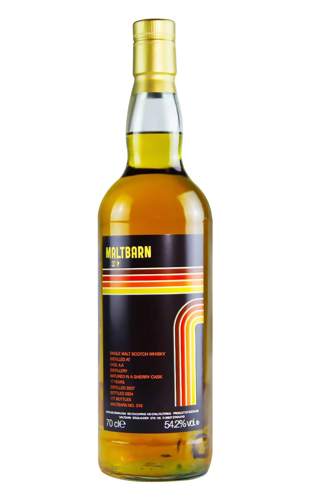 Maltbarn No 245 Caol Ila 2007 17 Years Single Malt Scotch Whisky 麥芽穀倉 No 245 卡爾里拉 2007 17年單一麥芽蘇格蘭威士忌