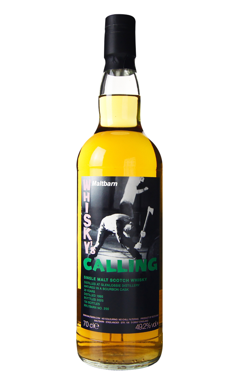 Maltbarn No 250 Glenlossie 1995 29 Years Single Malt Scotch Whisky 麥芽穀倉 No 250 格蘭洛斯 1995 29年單一麥芽蘇格蘭威士忌