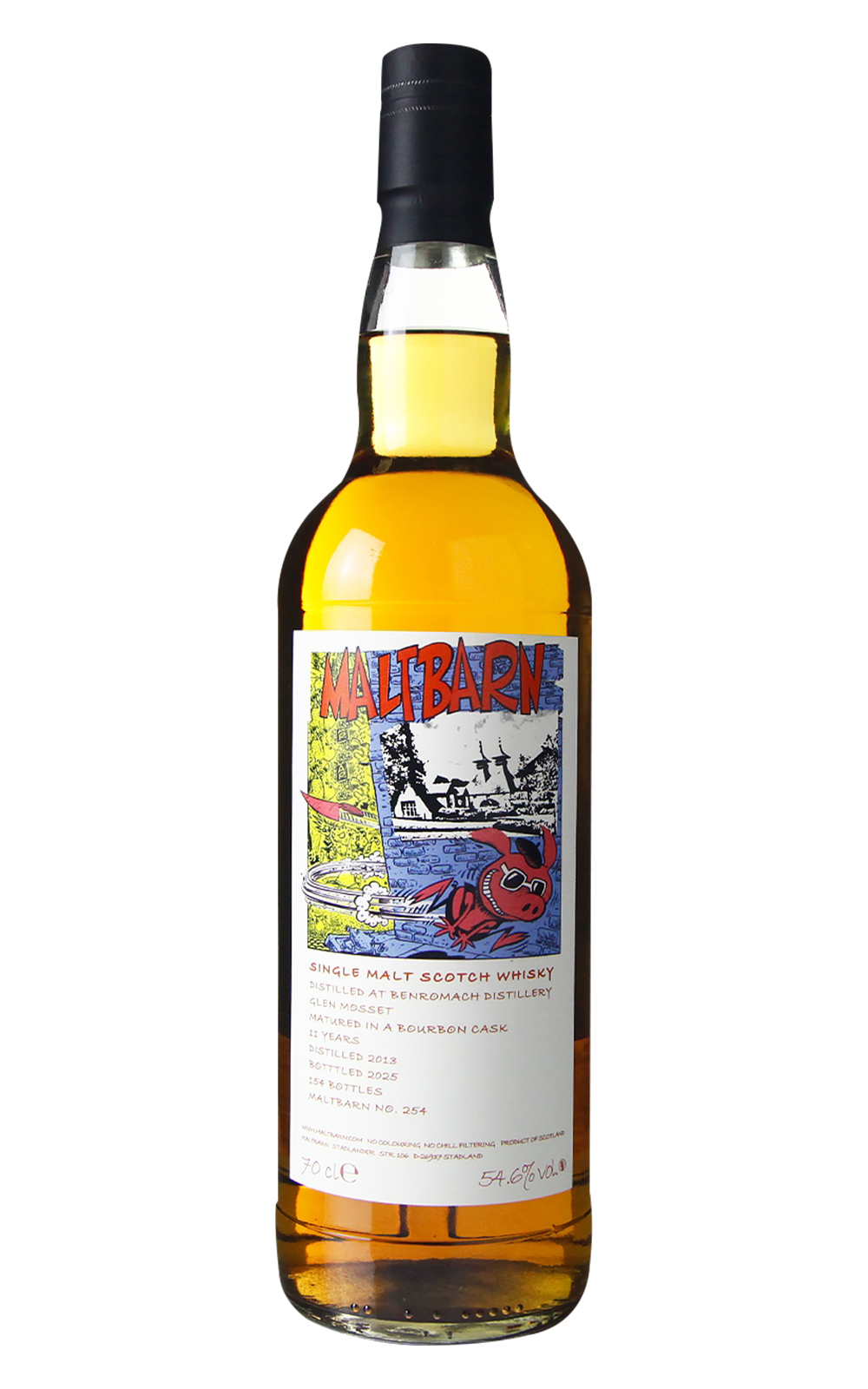 Maltbarn No 254 Benromach Glen Mosset 2013 11 Years Single Malt Scotch Whisky 麥芽穀倉 No 254 百樂門 2013 11年單一麥芽蘇格蘭威士忌