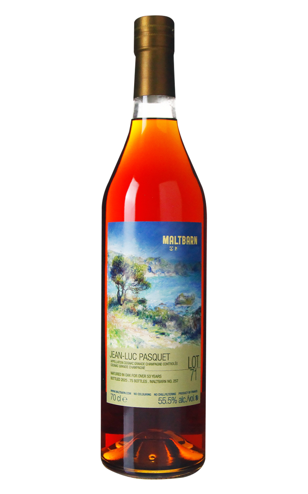 Maltbarn No 257 Jean Luc Pasquet Lot 71 Grande Champagne Cognac 麥芽穀倉 No 257 讓呂克 帕斯奎 71區 大香檳區干邑白蘭地