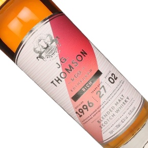 J.G. Thomson & Co.-"Rich - Distilled 1996 - Batch 02" Aged 27 Years Blended Malt Scotch Whisky