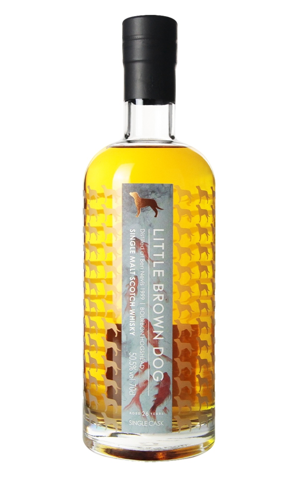 Little Brown Dog Spirits Single Cask Ben Nevis 1999 Aged 26 Years Bourbon Hogshead Single Malt Scotch Whisky 小棕犬烈酒 單桶系列 班尼富 1999 26年 波本桶 單一麥芽蘇格蘭威士忌