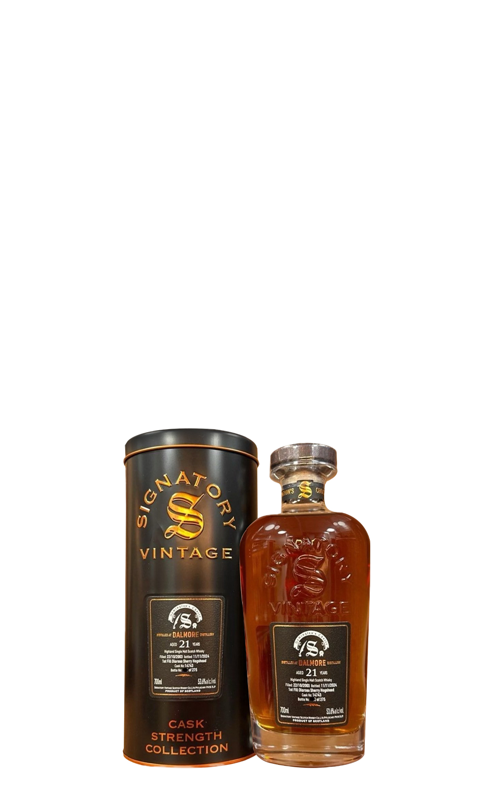 Signatory Vintage Scotch Whisky Dalmore 2003 Aged 21 Years Highland Single Malt Scotch Whisky 聖佛力蘇格蘭威士忌 大摩 2003 21年 高地單一麥芽蘇格蘭威士忌