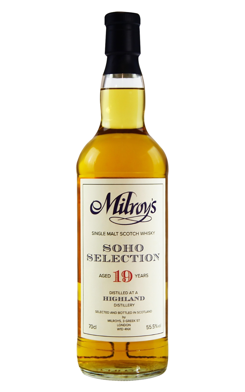Milroy s of Soho Soho Selection Highland Aged 19 Years Single Malt Scotch Whisky 米爾羅伊 蘇荷精選系列 高地 19年單一麥芽蘇格蘭威士忌