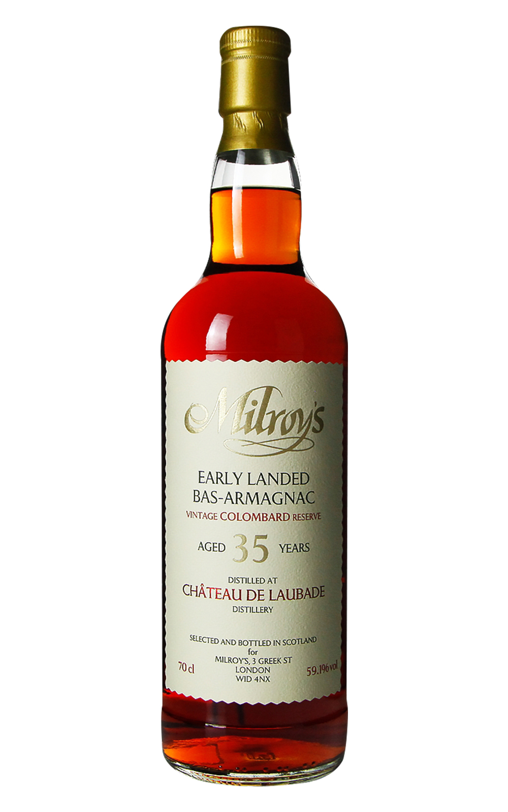 Milroy s of Soho Chateau de Laubade 1989 Aged 35 Years Early Landed Bas Armagnac 米爾羅伊 朗巴德 1989 35年雅馬邑白蘭地