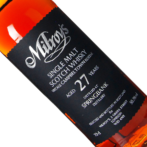 Milroy's of Soho-Vintage Reserve "Springbank 1997" Aged 27 Years Single Malt Scotch Whisky