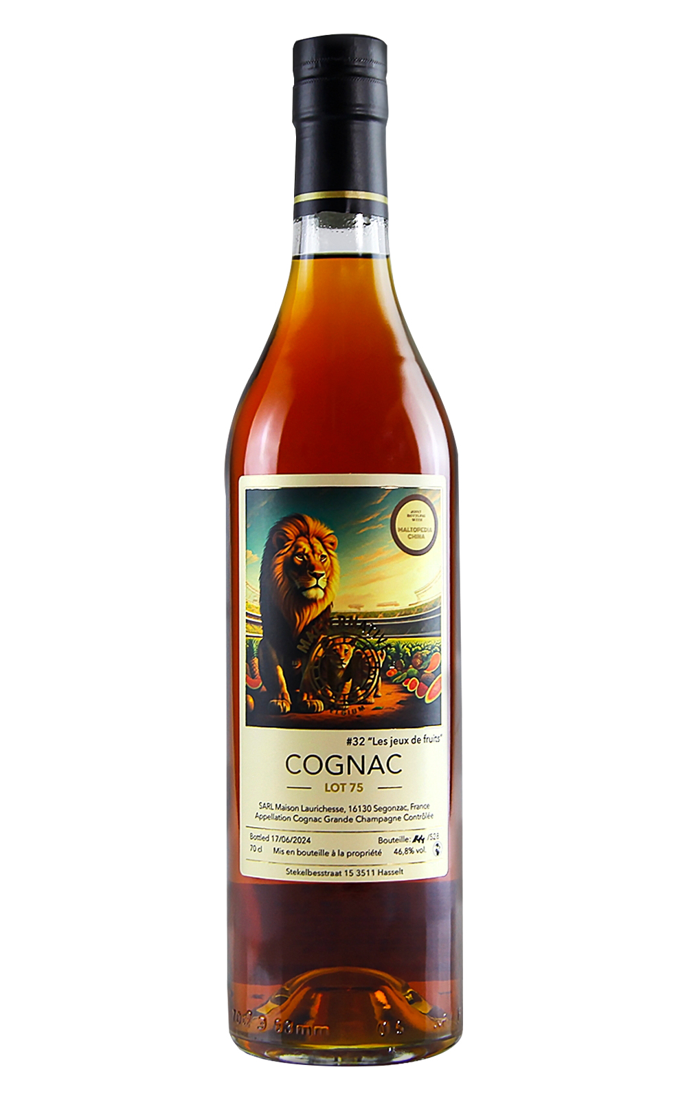 Malternative Belgium 32 Les Jeux de Fruits Lot 75 Grande Champagne Cognac 麥芽B計劃 32 水果遊戲 Lot 75 大香檳區干邑白蘭地