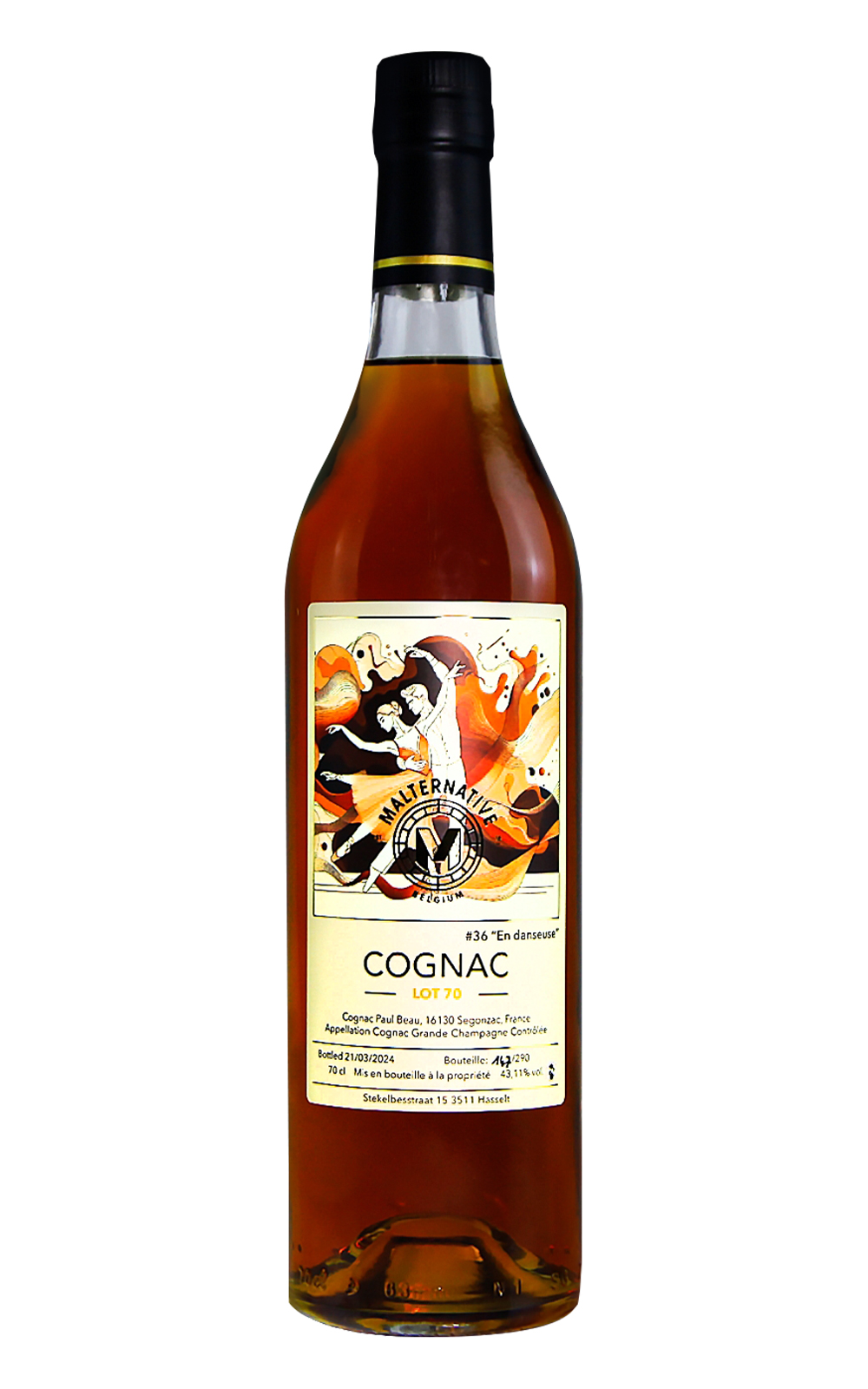 Malternative Belgium 36 En danseuse Lot 70 Grande Champagne Cognac 麥芽B計劃 36 宛如舞者 Lot 70 大香檳區干邑白蘭地