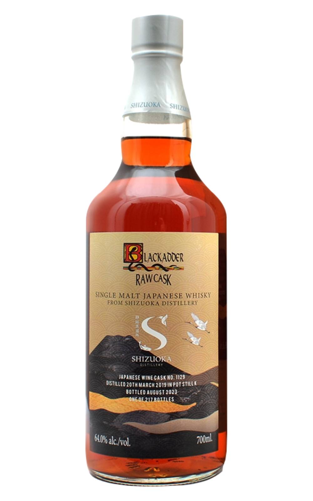 Blackadder Raw Cask Shizuoka 2019 1129 Single Malt Japanese Whisky 黑蛇獨立裝瓶廠 原桶系列 靜岡 2019 1129 單一麥芽日本威士忌
