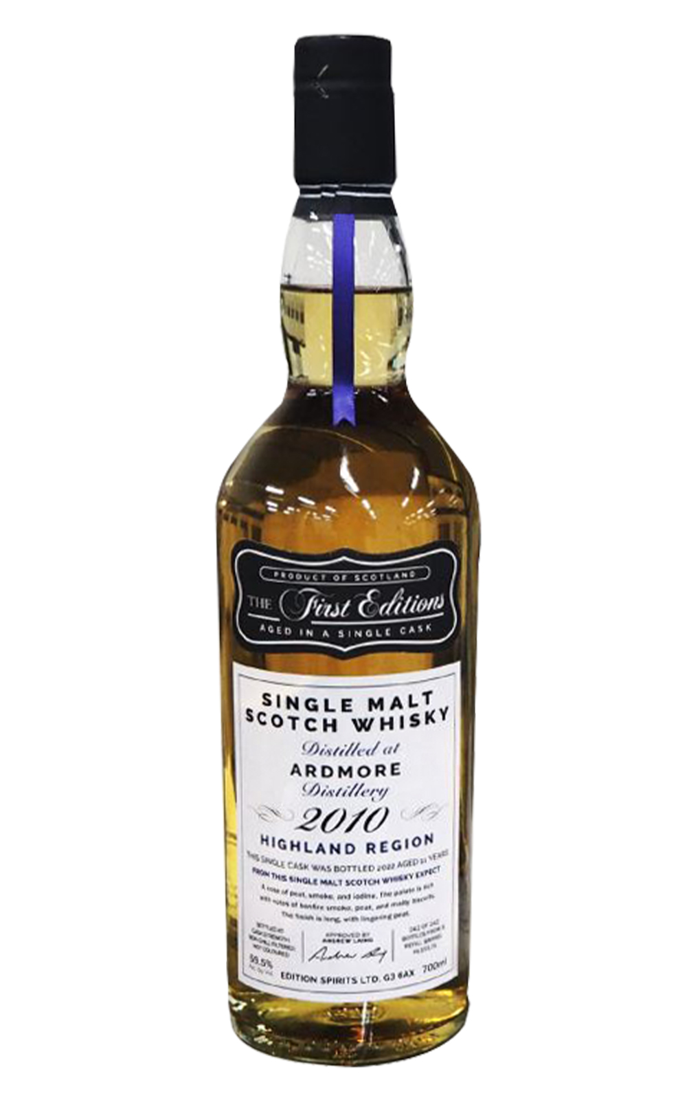 The First Editions Ardmore 2010 Aged 11 Years Single Malt Scotch Whisky 首席獨立裝瓶廠 奧德摩爾 2010 11年單一麥芽蘇格蘭威士忌