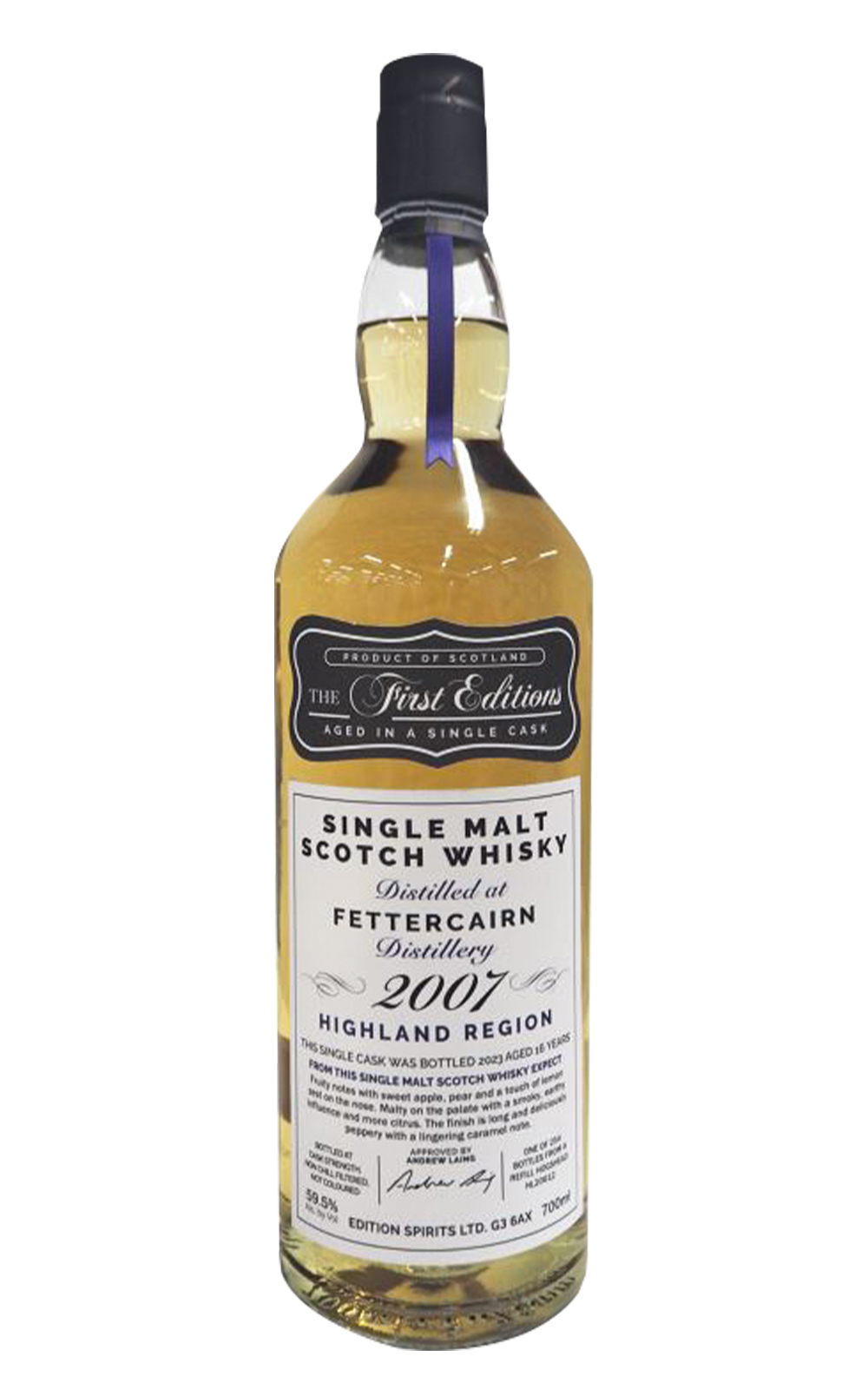 The First Editions Fettercairn 2007 Aged 16 Years Single Malt Scotch Whisky 首席獨立裝瓶廠 費特肯 2007 16年單一麥芽蘇格蘭威士忌