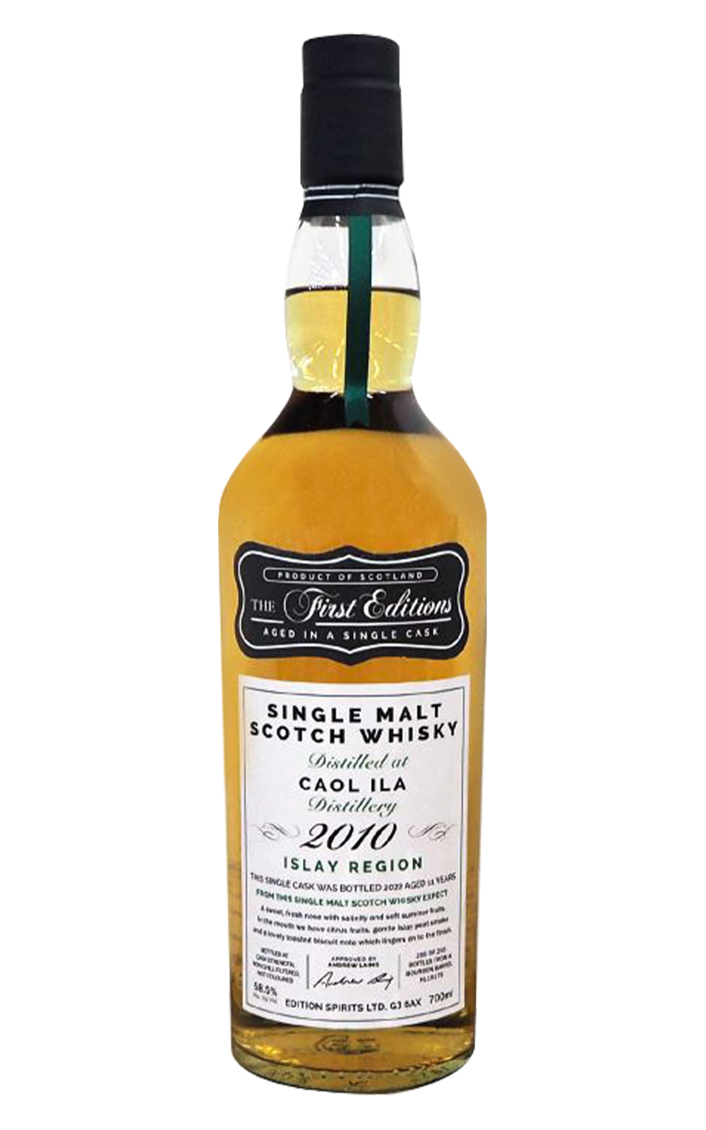 The First Editions Caol Ila 2010 Aged 11 Years Single Malt Scotch Whisky 首席獨立裝瓶廠 卡爾里拉 2010 11年單一麥芽蘇格蘭威士忌