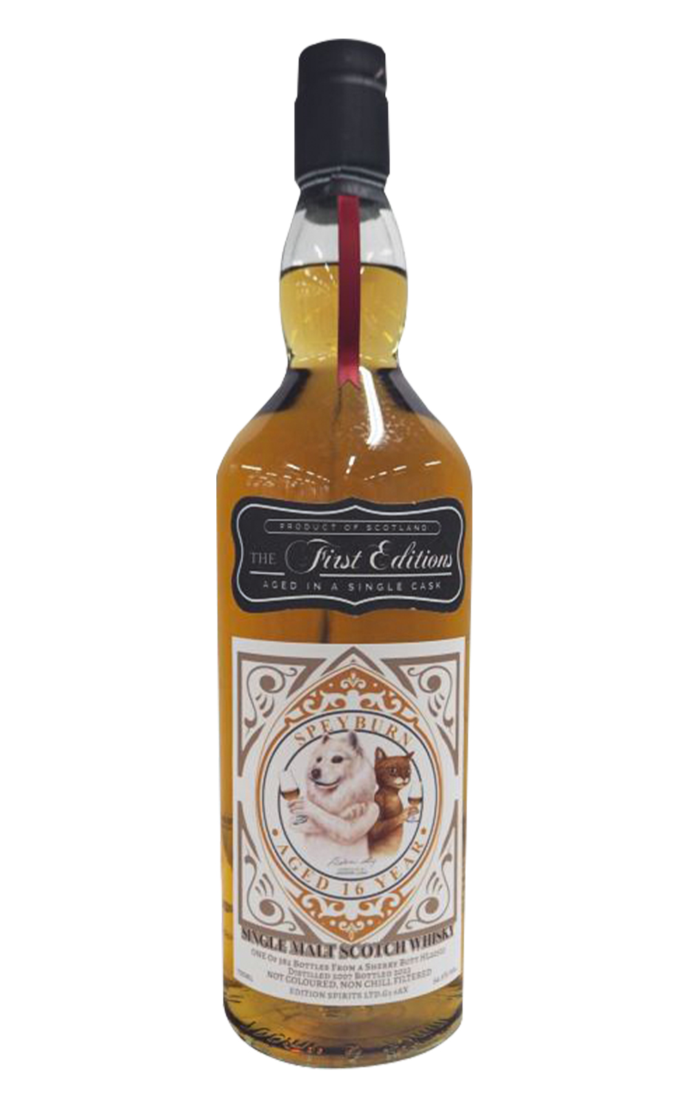 The First Editions Speyburn 2007 Aged 16 Years Single Malt Scotch Whisky 首席獨立裝瓶廠 詩貝犇 2007 16年單一麥芽蘇格蘭威士忌