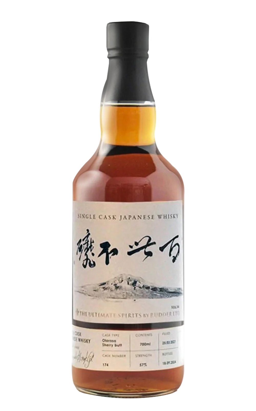 Rudder Ltd The Ultimate Spirits Ontake 174 Single Cask Single Malt Japanese Whisky 洛德獨立裝瓶廠 百世不磨 御岳蒸留所 174 單桶 單一麥芽日本威士忌