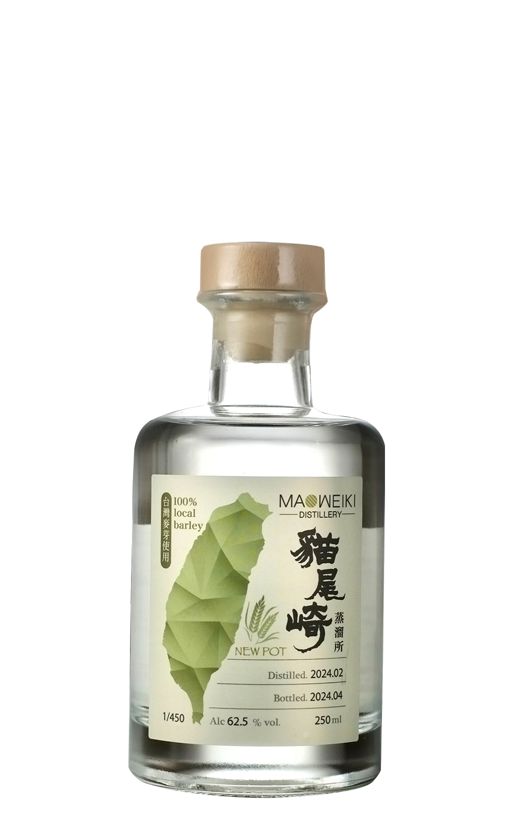 Maoweiki 100 Local Barley Batch 2 New Pot 貓尾崎蒸溜所 100 台灣本土大麥 第2批次 酒心