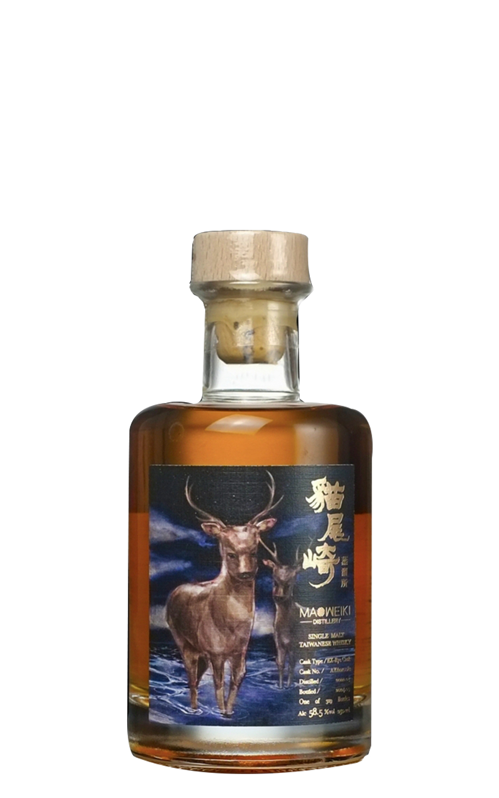 Maoweiki Rusa Unicolor AYA010011 Ex Rye Cask Single Malt Taiwanese Whisky 貓尾崎蒸溜所 原生系列 台灣水鹿 AYA010011 裸麥單桶 單一麥芽台灣威士忌