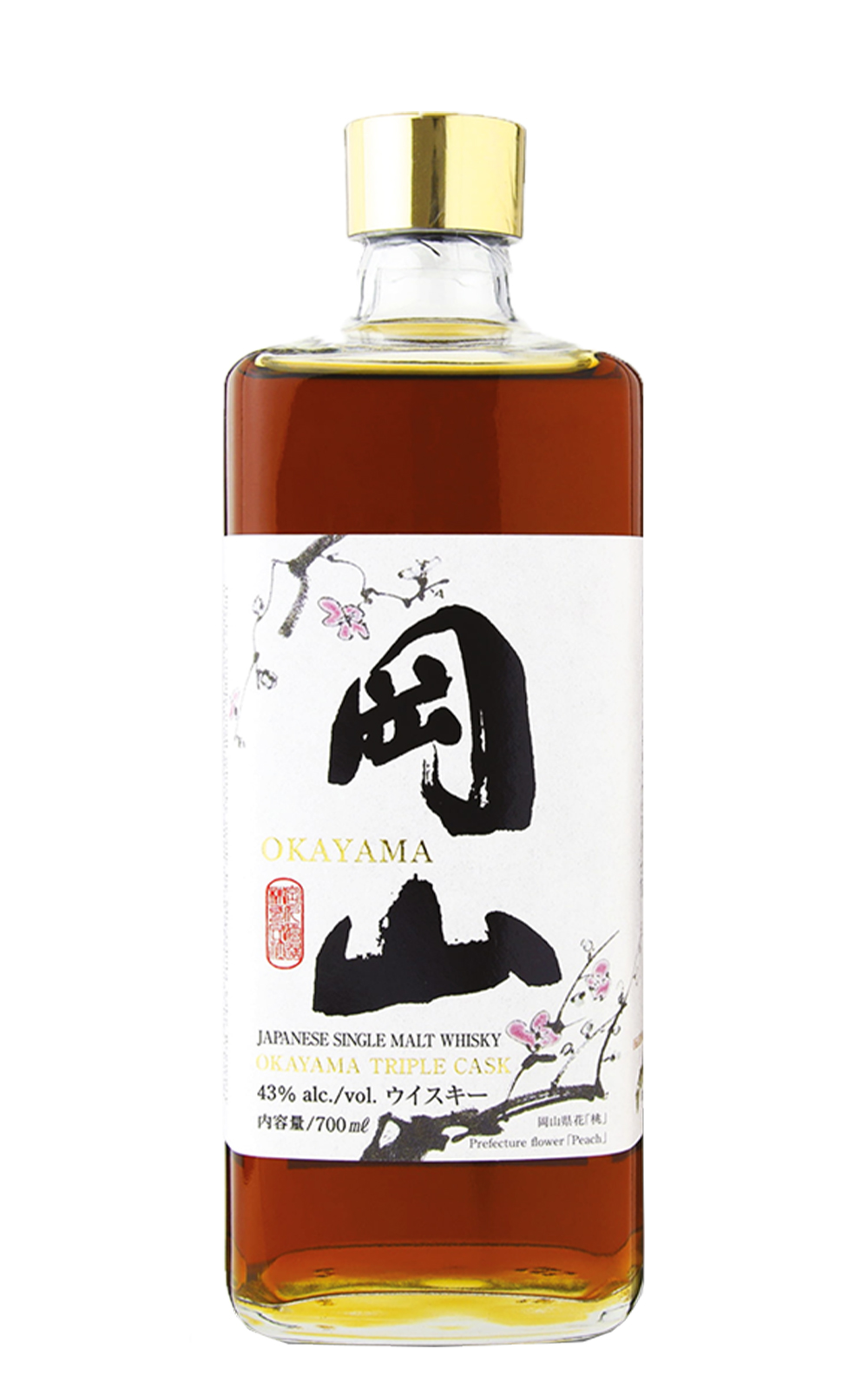 Okayama Distillery Triple Cask Japanese Single Malt Whisky 岡山蒸餾廠 三桶熟成 單一麥芽日本威士忌