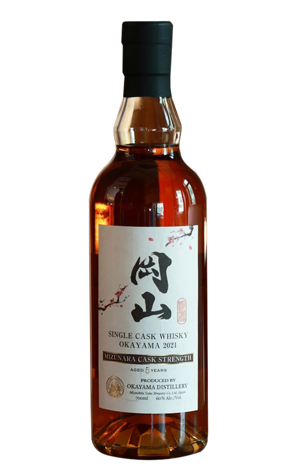Okayama Distillery 5 Years Old Single Mizunara Cask Strength Japanese Single Malt Whisky Takashimaya Buyers Selection 岡山蒸餾廠 5年 水楢單桶 原酒強度 日本單一麥芽威士忌 高島屋限定