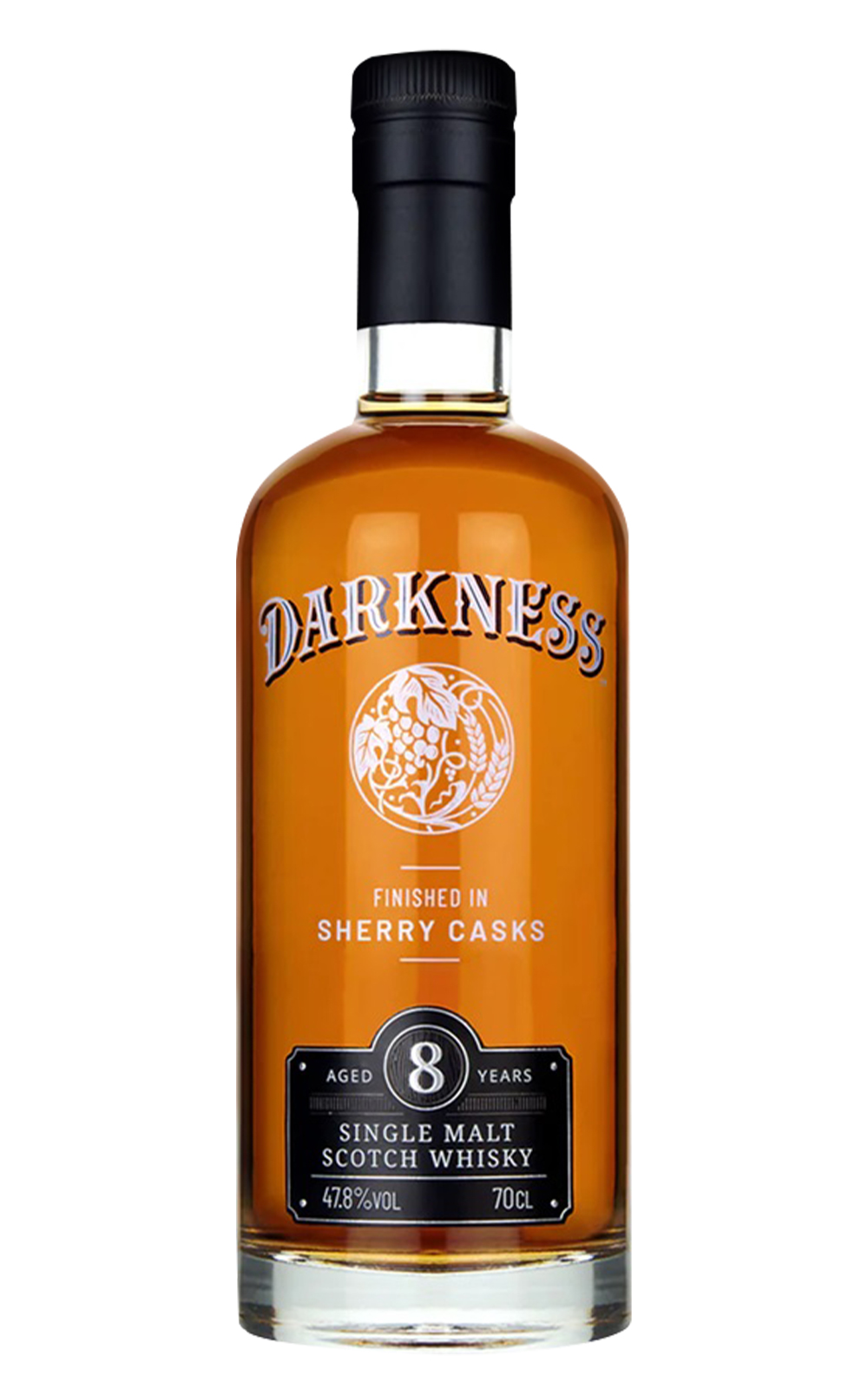 Darkness Whisky Aged 8 Years Finished in Sherry Casks Single Malt Scotch Whisky 黑騎士威士忌 8年雪莉桶過桶 單一麥芽蘇格蘭威士忌