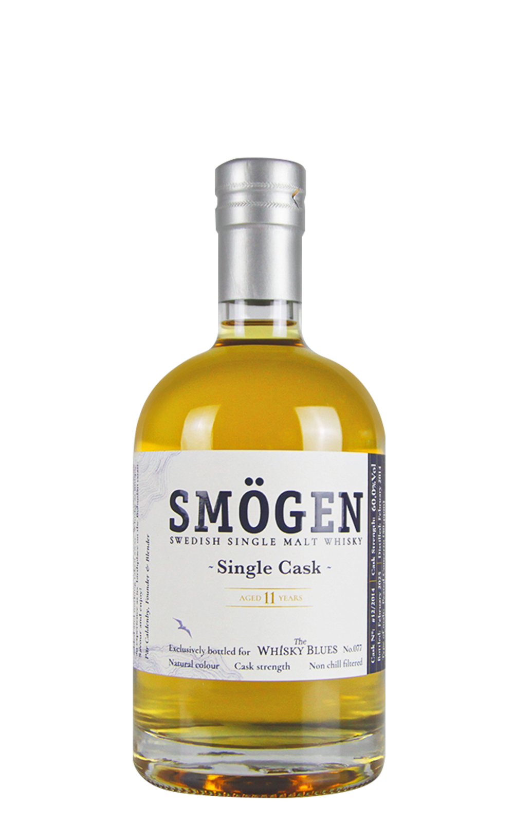 Smogen Distillery Aged 11 Years Cask Strength Single Malt Swedish Whisky Exclusively Bottled for Whisky Blues 司慕根蒸餾廠 11年 單一麥芽瑞典威士忌原酒 Whisky Blues 獨家款