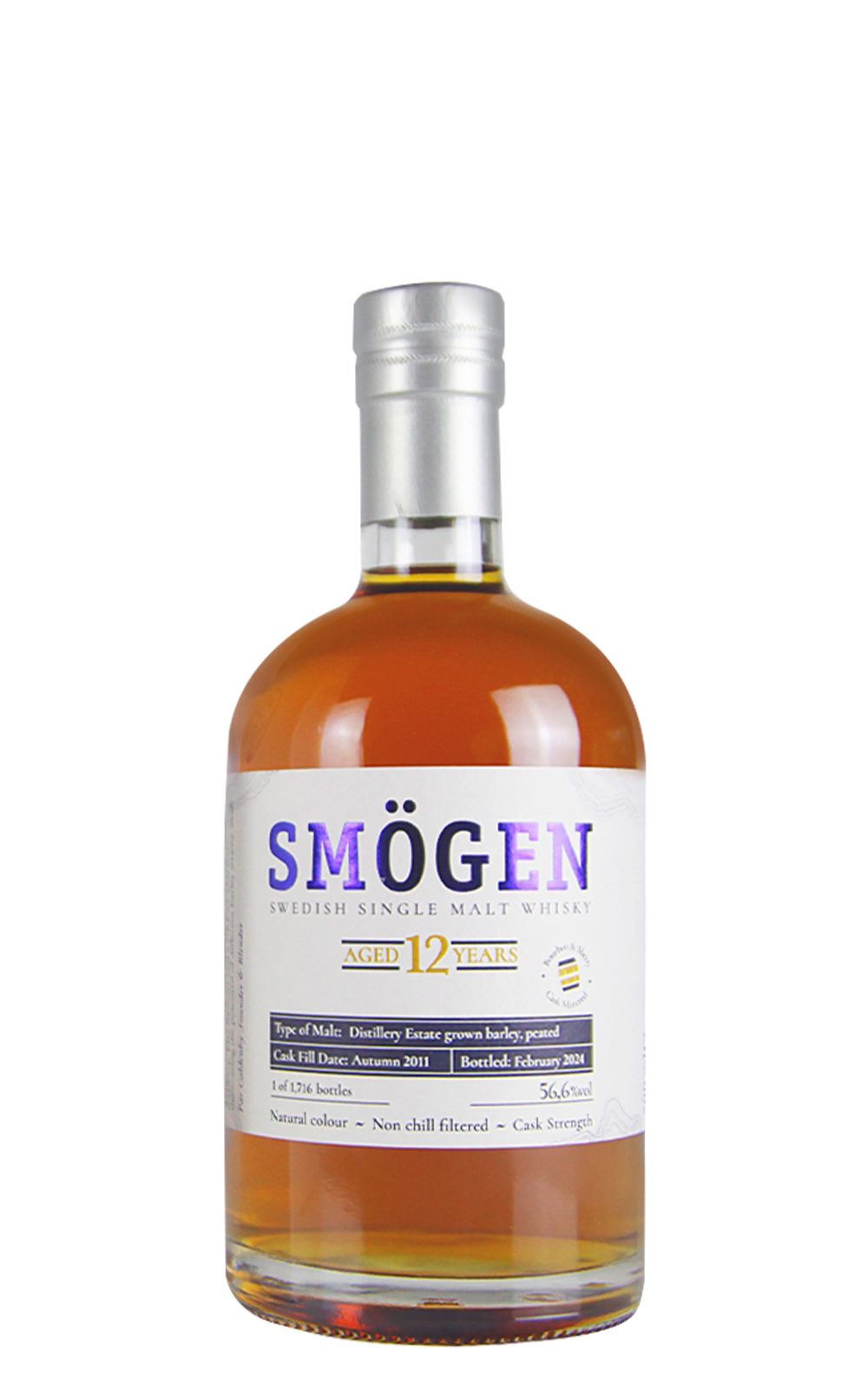 Smogen Distillery Aged 12 Years Bourbon Sherry Cask Matured Single Malt Swedish Whisky Cask Strength 司慕根蒸餾廠 12年波本桶 雪莉桶 單一麥芽瑞典威士忌原酒