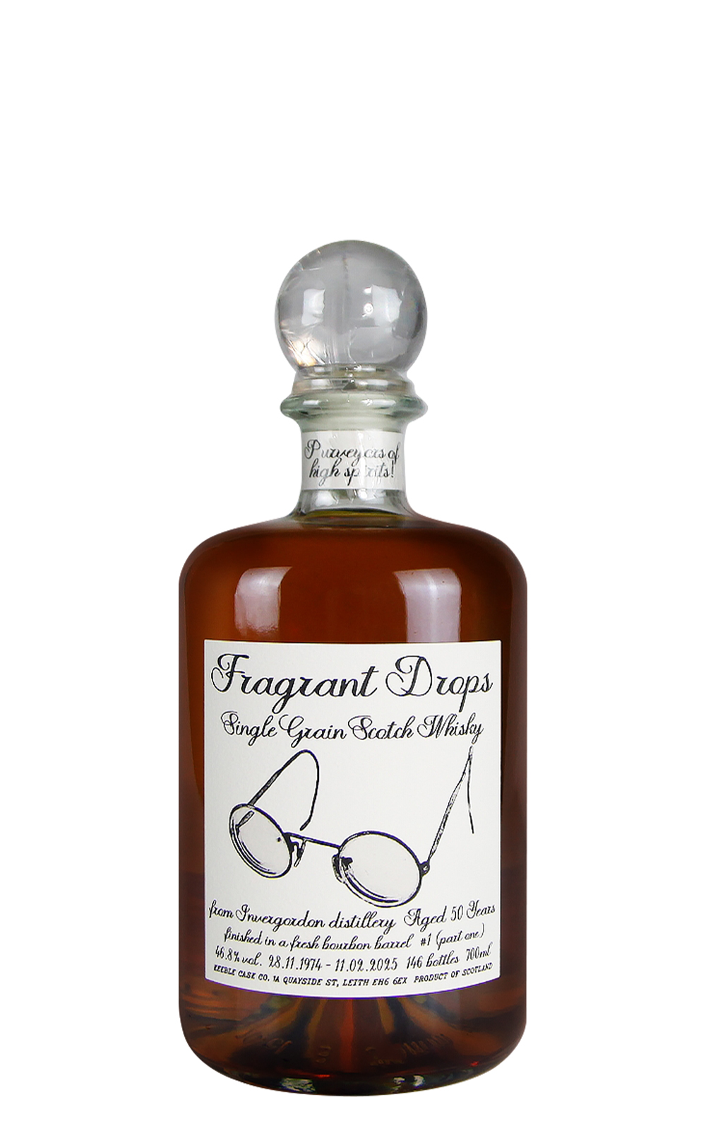 Fragrant Drops Invergordon 1974 Aged 50 Years Single Grain Scotch Whisky 香滴獨立裝瓶廠 因弗高登 1974 50年 單一穀物蘇格蘭威士忌