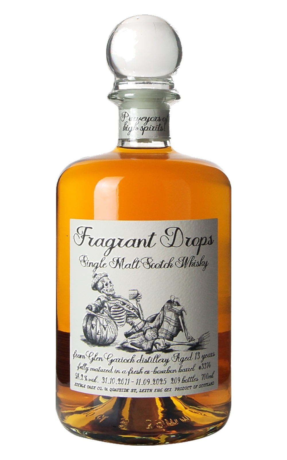 Fragrant Drops Glen Garioch 2011 Aged 13 Years Single Malt Scotch Whisky 香之滴獨立裝瓶廠 格蘭蓋瑞 2011 13年單一麥芽蘇格蘭威士忌