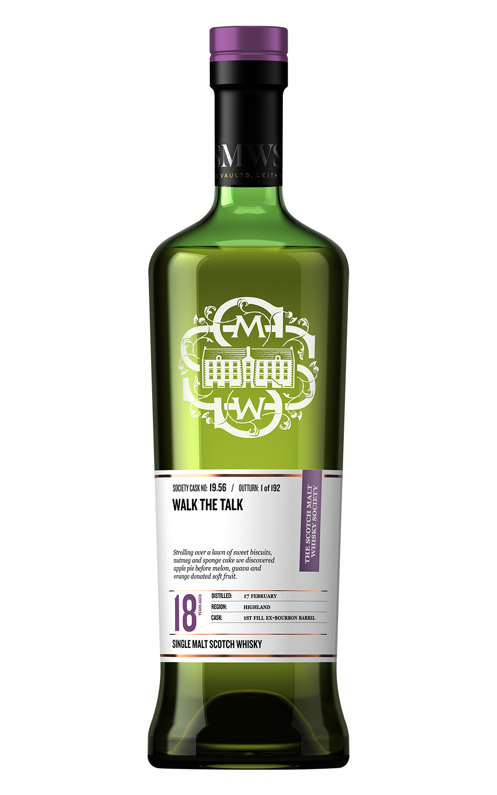 The Scotch Malt Whisky Society Walk the Talk 2003 19 56 Aged 18 Years Single Malt Scotch Whisky 蘇格蘭麥芽威士忌協會 說到做到 2003 19 56 18年 單一麥芽蘇格蘭威士忌