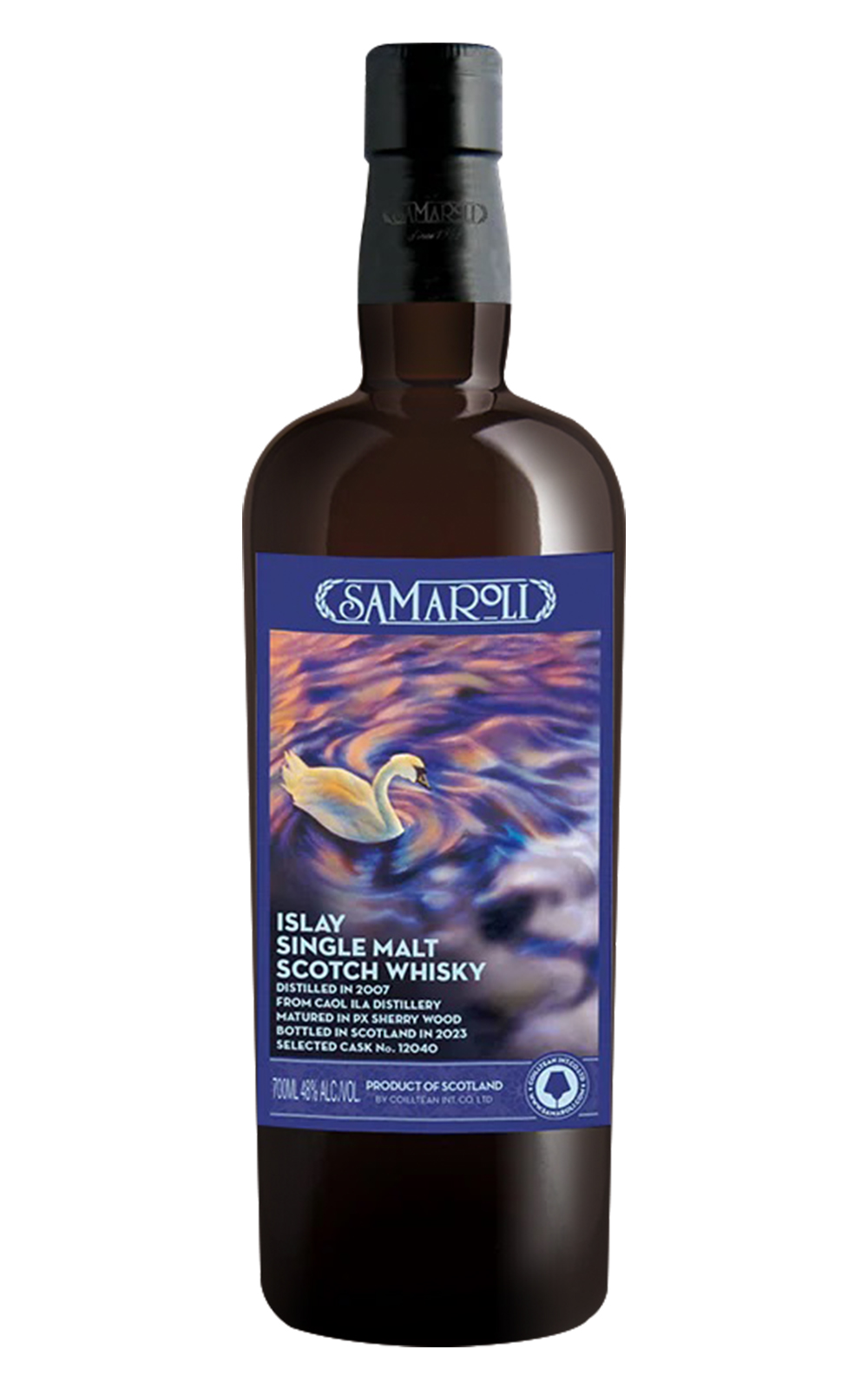 Samaroli Caol Ila 2007 12040 Islay Single Malt Scotch Whisky bottled in 2023 薩馬羅利 獨立裝瓶商 卡爾里拉 2007 12040 艾雷島單一麥芽蘇格蘭威士忌 2023裝瓶