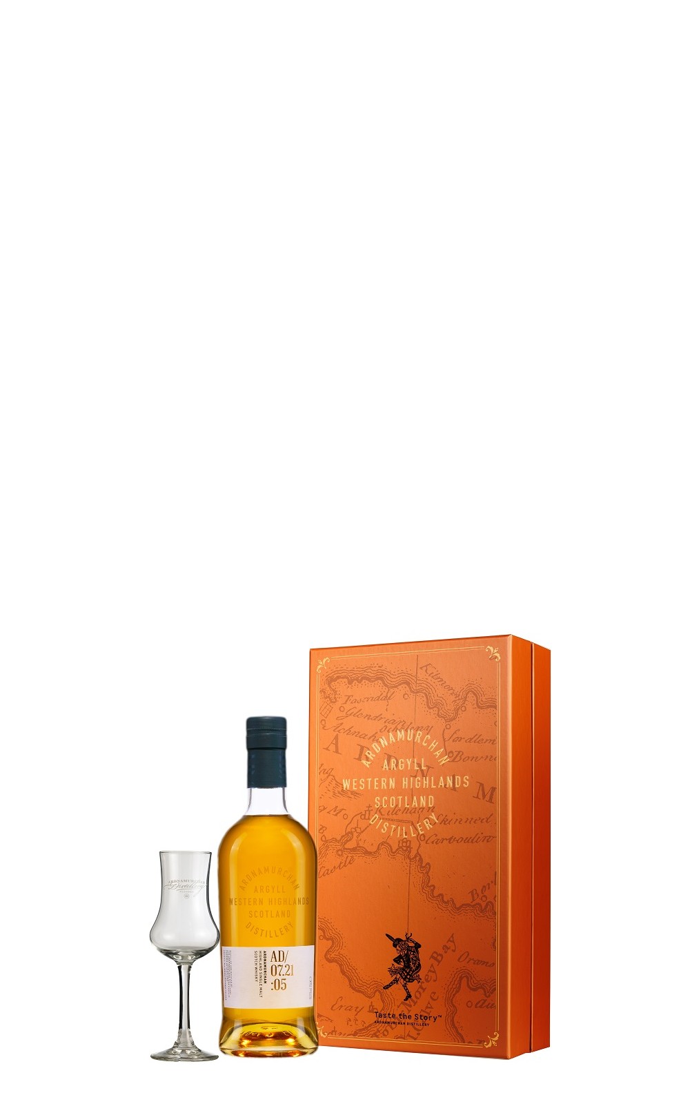 Ardnamurchan Distillery AD 07 21 05 Highland Single Malt Scotch Whisky Gift Box With 1 Glass 艾德麥康蒸餾廠 AD 07 21 05 單一麥芽蘇格蘭威士忌 附杯禮盒組