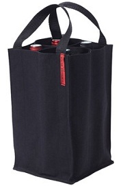 L Atelier Du Vin Soft Baladeur Black 4 btls L Atelier Du Vin 4瓶裝休閒酒提袋