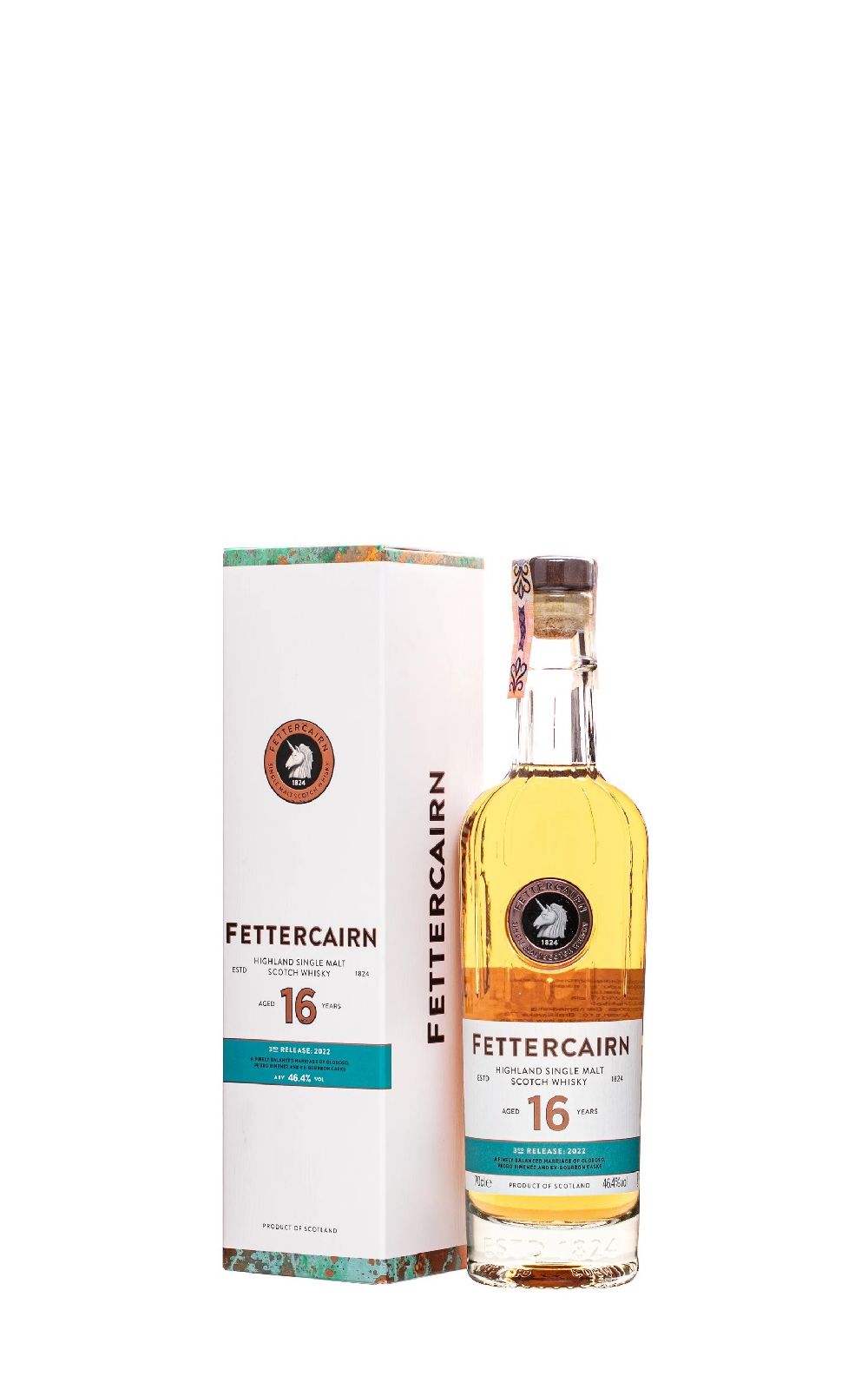 Fettercairn Distillery Aged 16 Years 3rd Release 2022 Highland Single Malt Scotch Whisky 費特肯蒸餾廠 16年 2022年度第三版 單一麥芽蘇格蘭威士忌