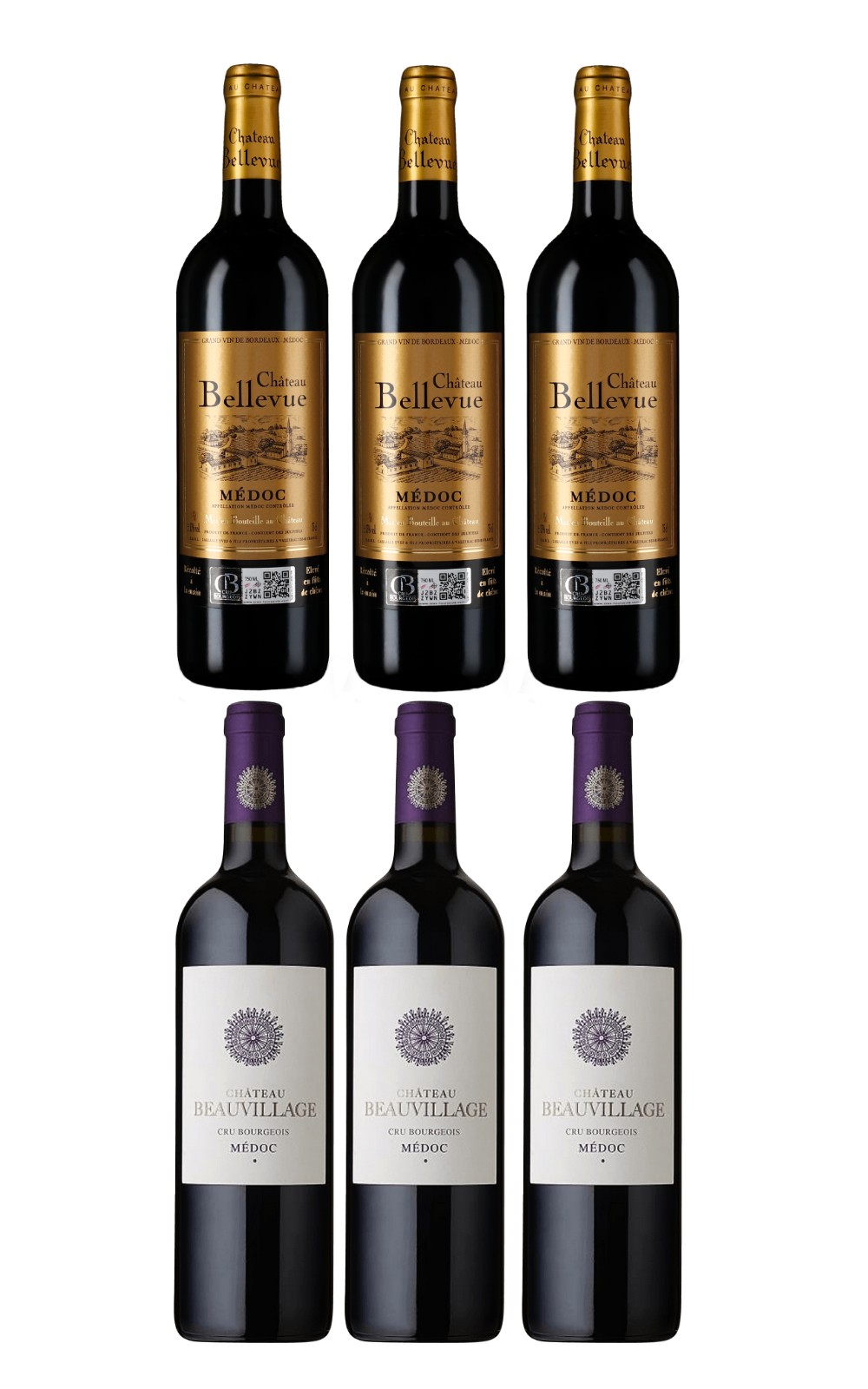 iCheers Special Set Bordeaux 6 Bottle Set 750ml 6 2017 愛酒窩特惠組 波爾多中級酒莊六瓶組 750ml 6