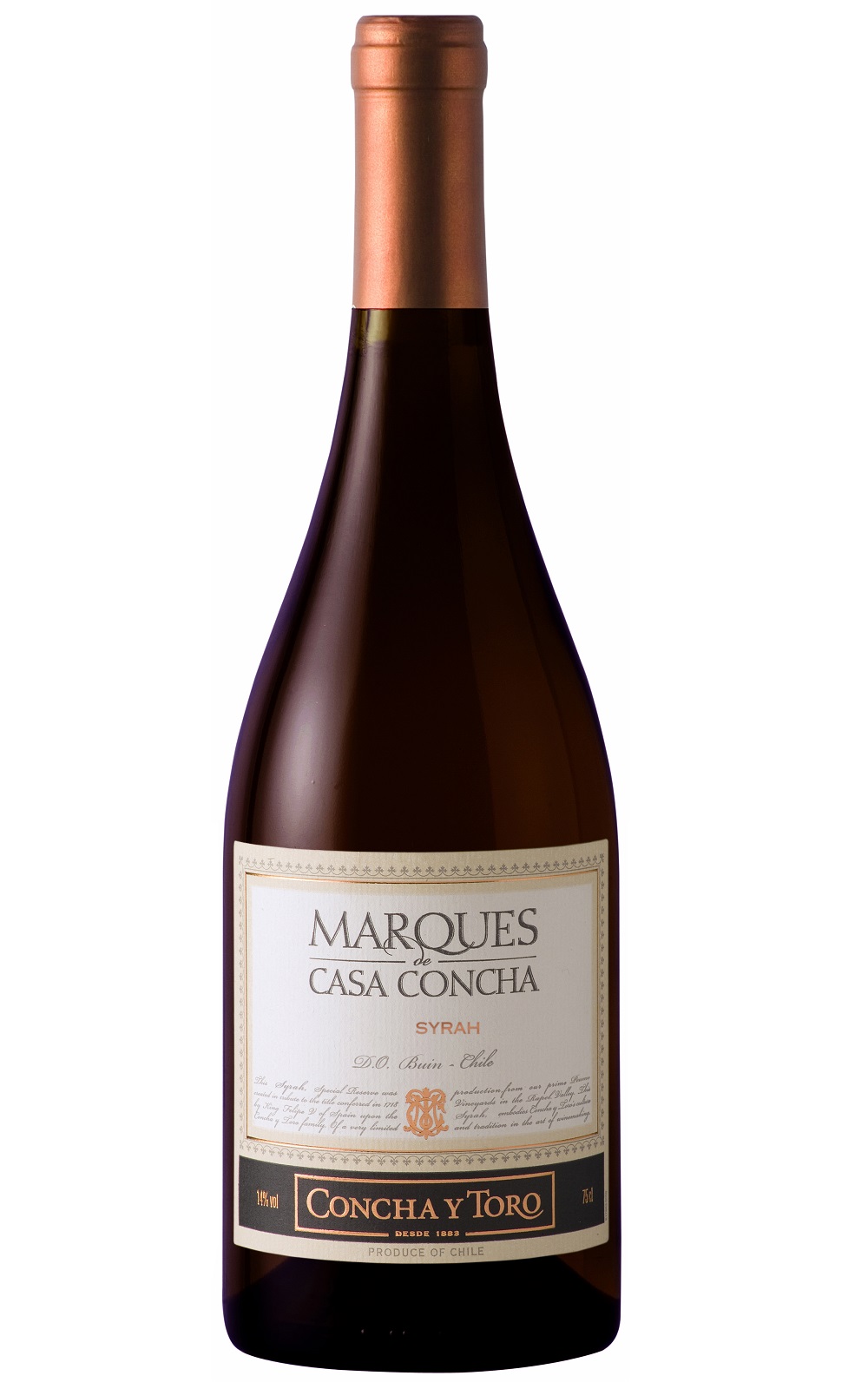 Vina Concha y Toro Marques de Casa Concha Syrah 2014 孔雀酒廠 爵士 希哈紅酒