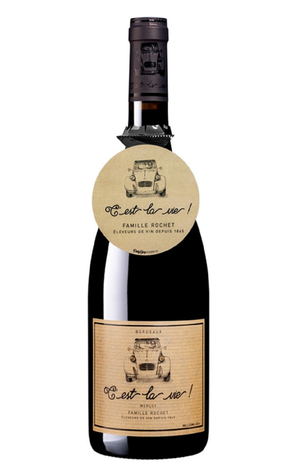 Chateau Malbat C est la Vie Merlot Rouge 2018 瑪鉑堡 甜心哺哺 老爺車紅酒