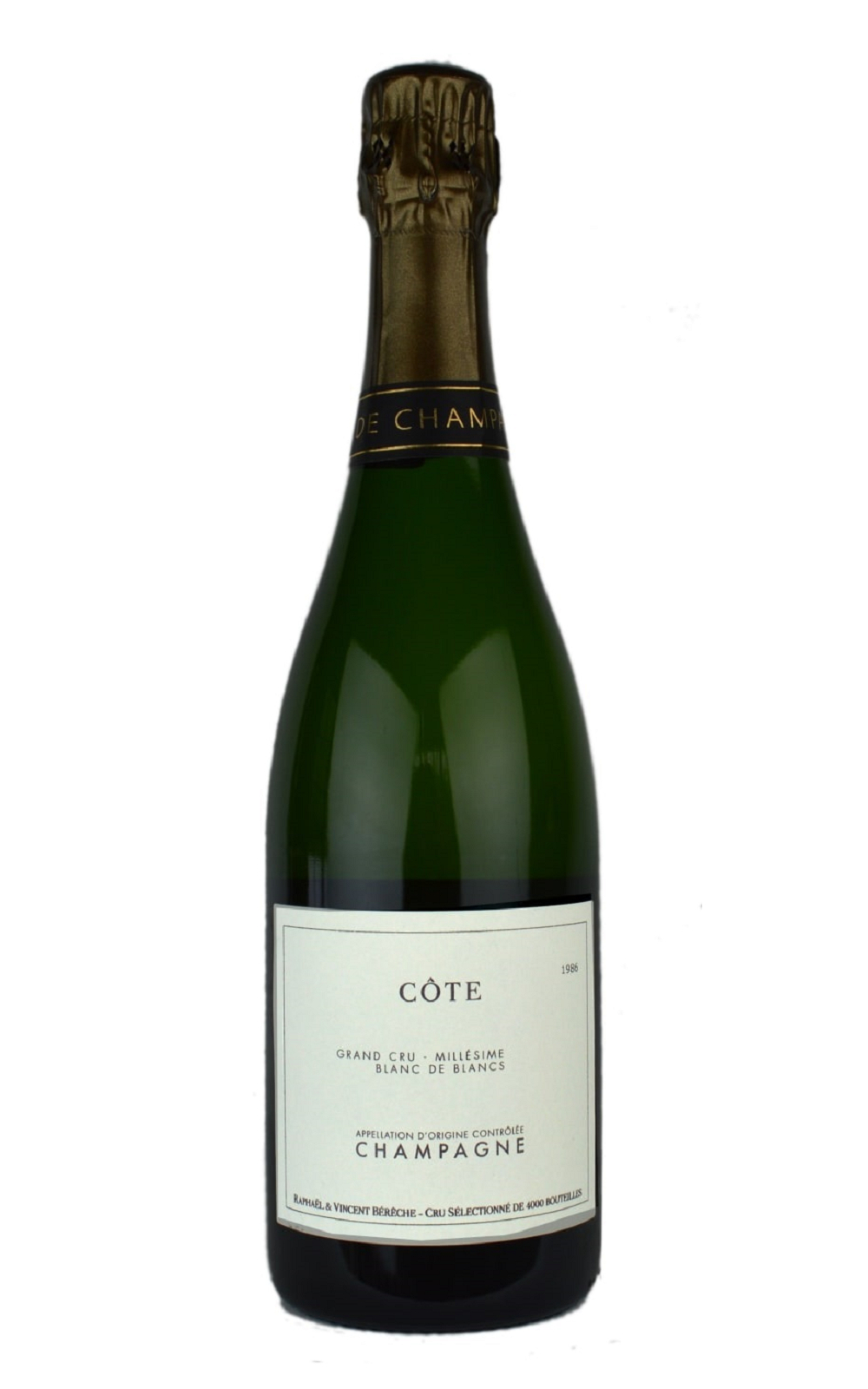 Domaine Bereche et Fils Raphael et Vincent Bereche Côte Blanc de Blancs Grand Cru 2005 貝勒斯父子 拉斐爾與凡松 坡地 特級園 不甜年份白中白香檳