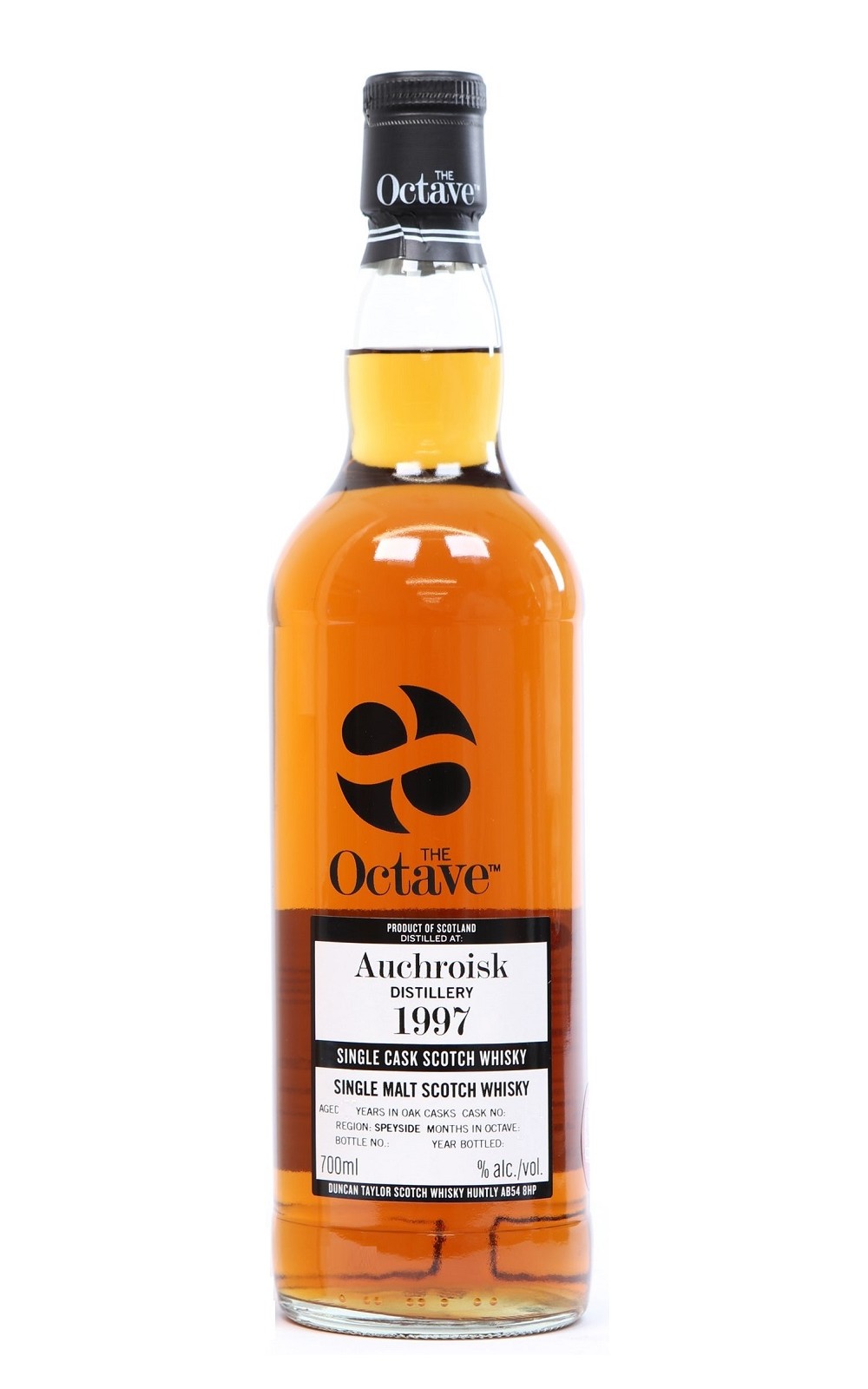 Duncan Taylor Scotch Whisky Octave Auchroisk 1997 Aged 20 Years Single Cask Single Malt Scotch Whisky 鄧肯 泰勒威士忌 歐提夫桶系列 奧斯魯斯克 20年單桶單一麥芽蘇格蘭威士忌