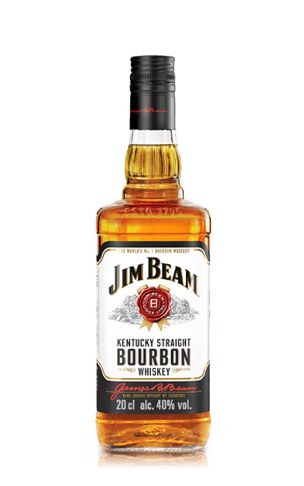 Jim Beam Kentucky Straight Bourbon Whiskey White Label 金賓 〈白〉美國波本威士忌