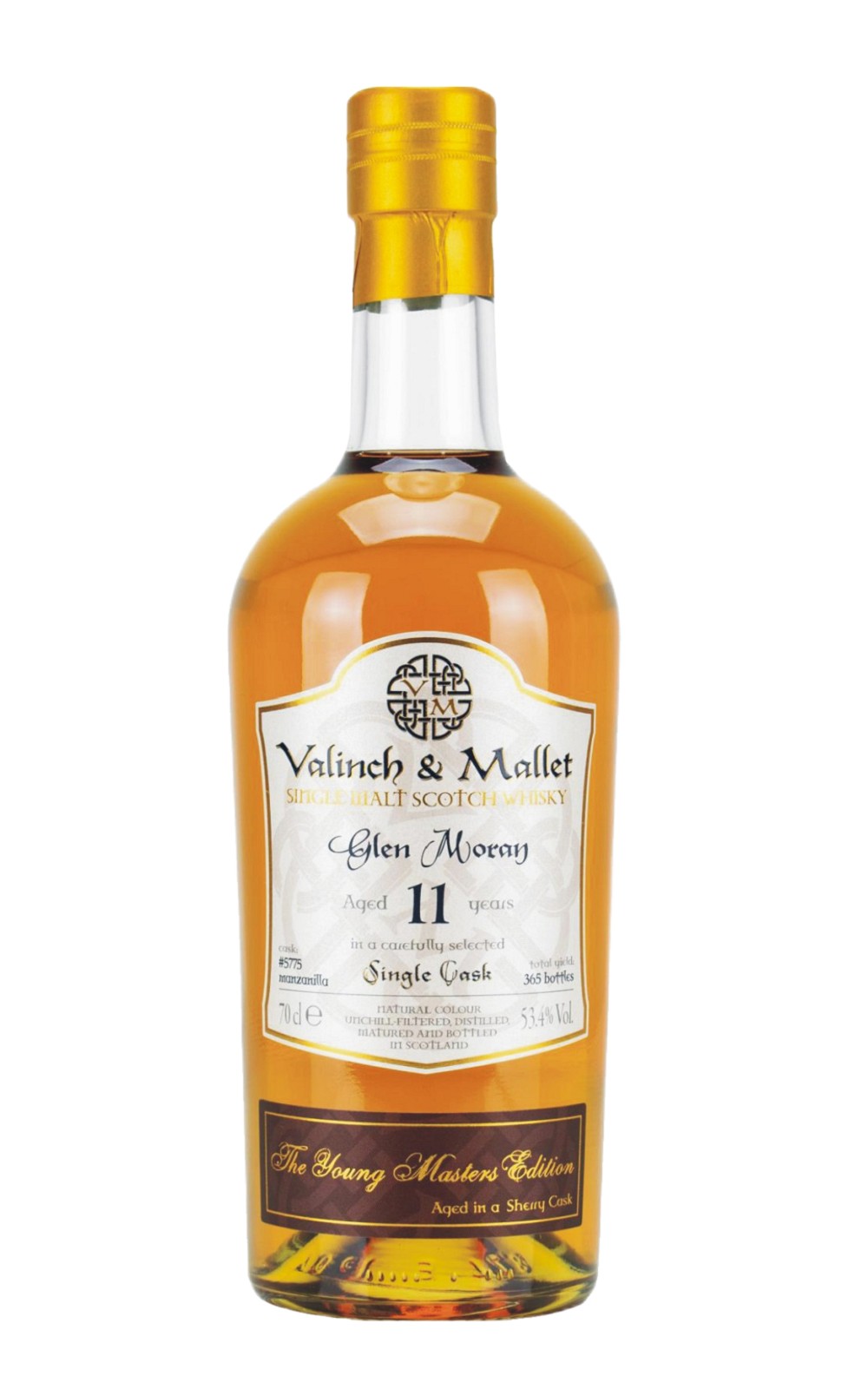 Valinch Mallet Glen Moray 2009 Aged 11 Years Single Malt Scotch Whisky 瓦林奇與馬烈 格蘭莫雷 2009 11年單一麥芽蘇格蘭威士忌