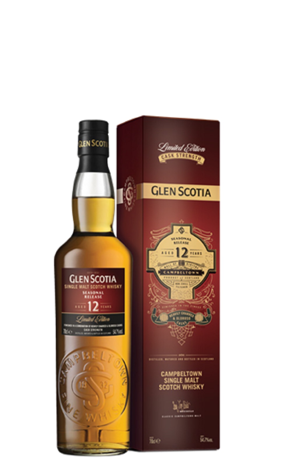 Glen Scotia Heavily Charred Oloroso Casks 12 Years Old Single Malt Scotch Whisky 格蘭帝蒸餾廠 12年重燒烤雪莉原酒單一麥芽蘇格蘭威士忌
