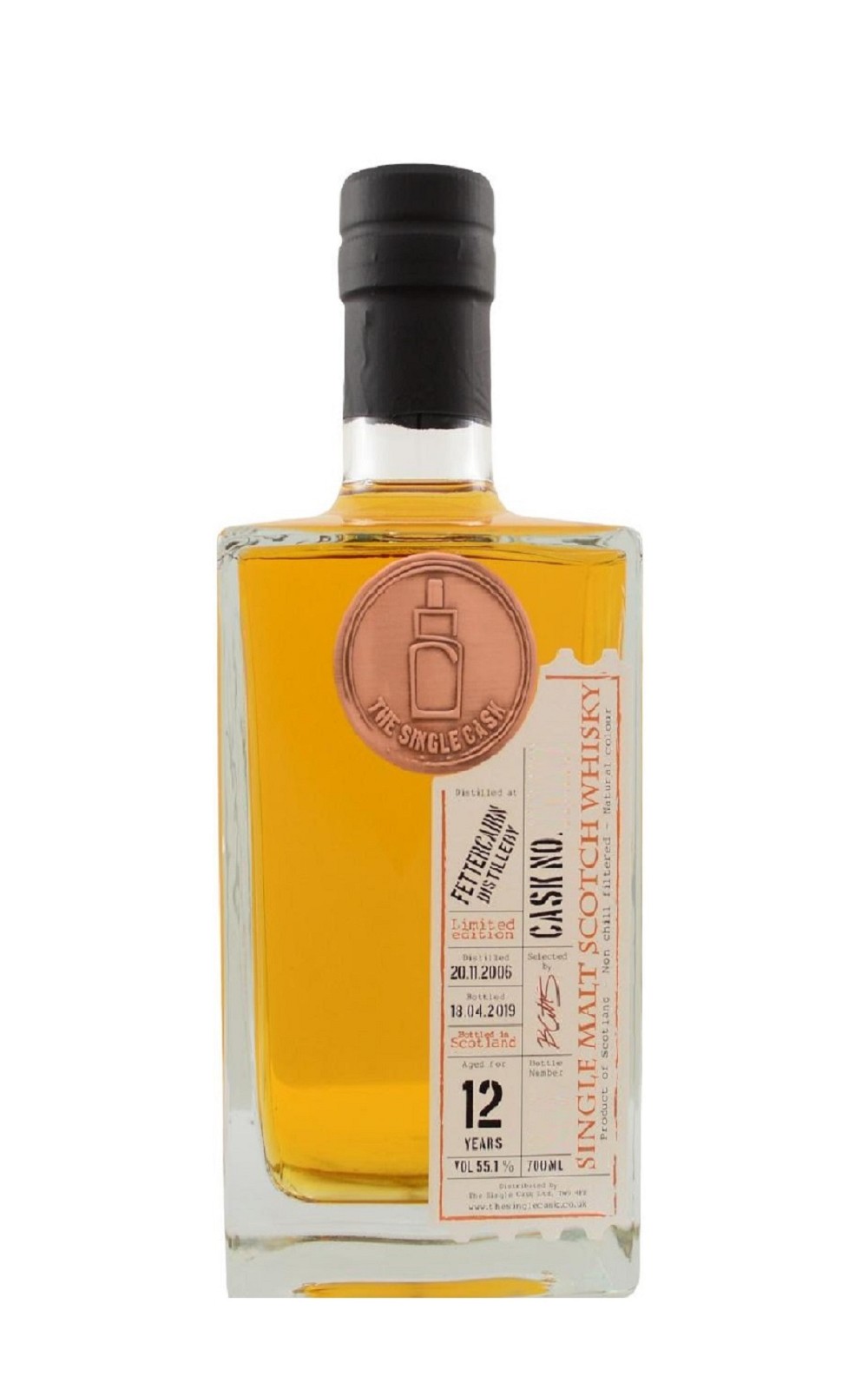 The Single Cask 2006 Fettercairn Aged 12 Years Single Malt Scotch Whisky 單桶系列 費特肯 2006 12年 單一麥芽蘇格蘭威士忌