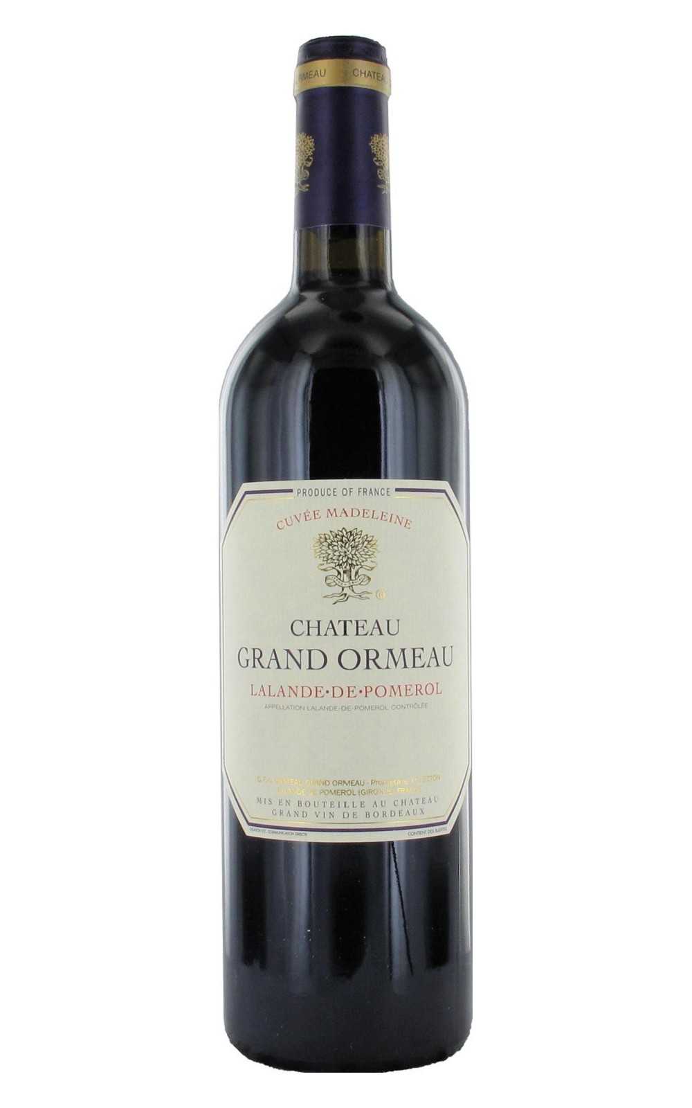 Chateau Grand Ormeau Cuvee Madeleine 2001 大歐赫慕堡 瑪德蓮珍釀 紅酒